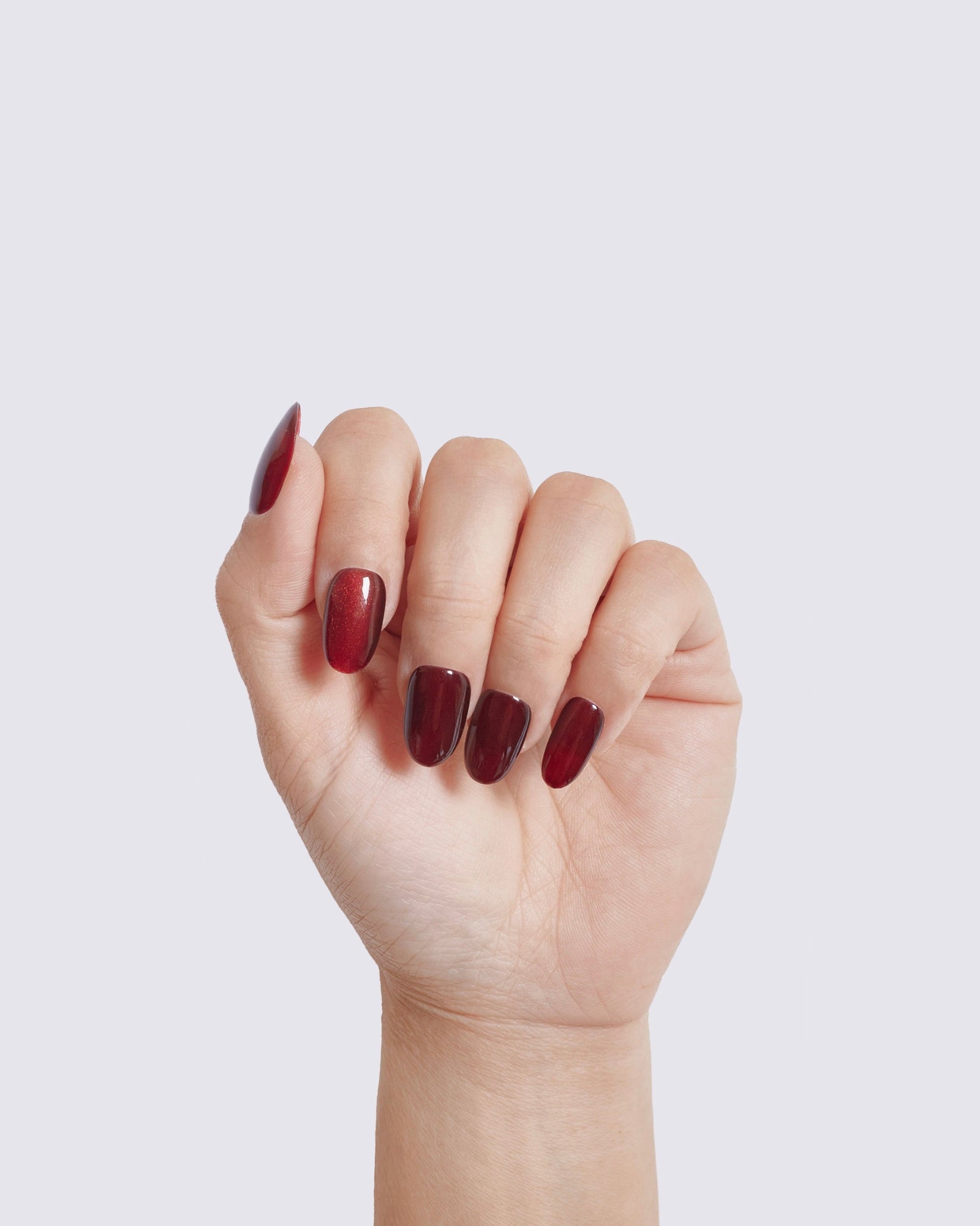 Ruby Flame Cat Eye Press Ons