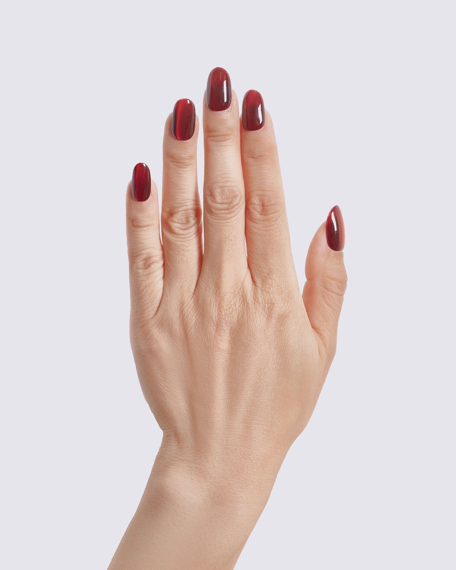 Ruby Flame Cat Eye Press Ons