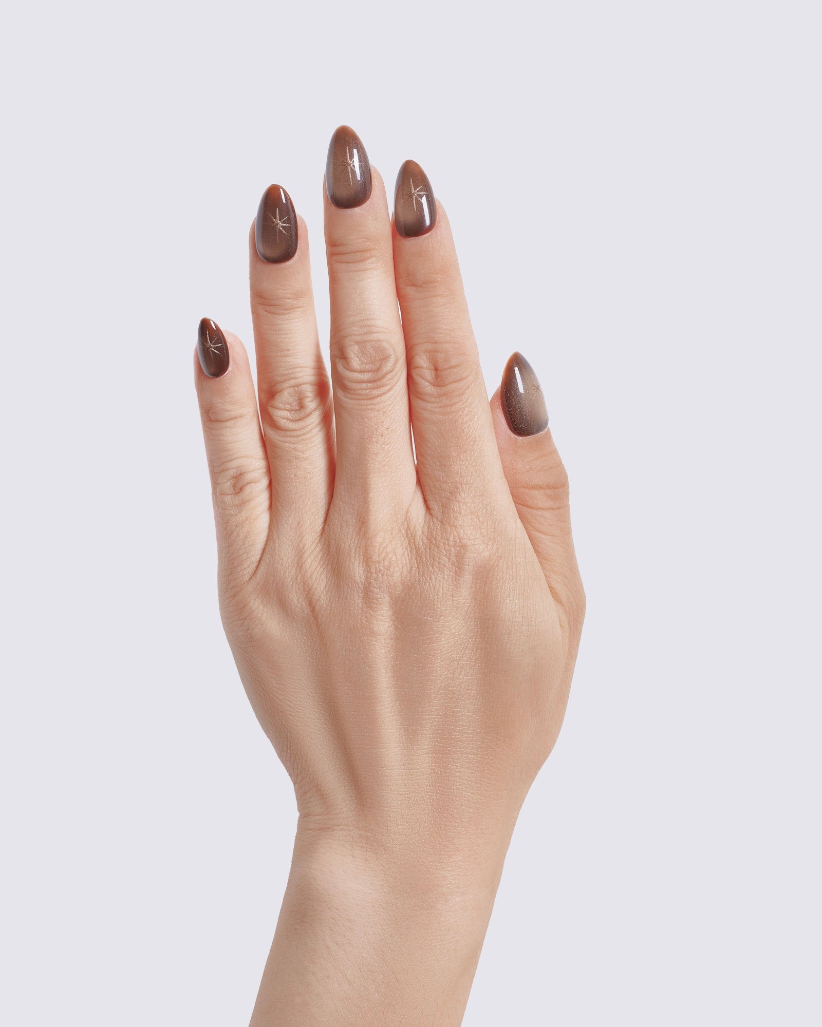 Chestnut Amber Press Ons