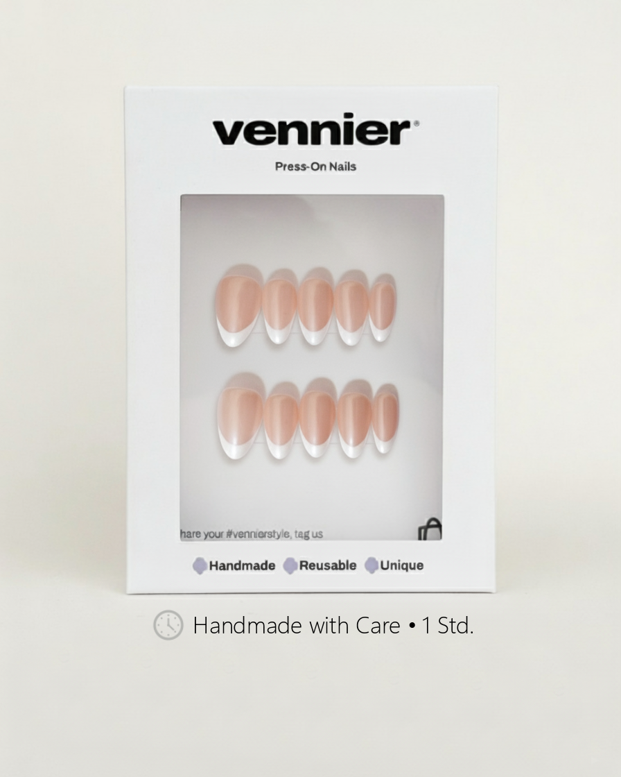 French Light Chrome Press Ons