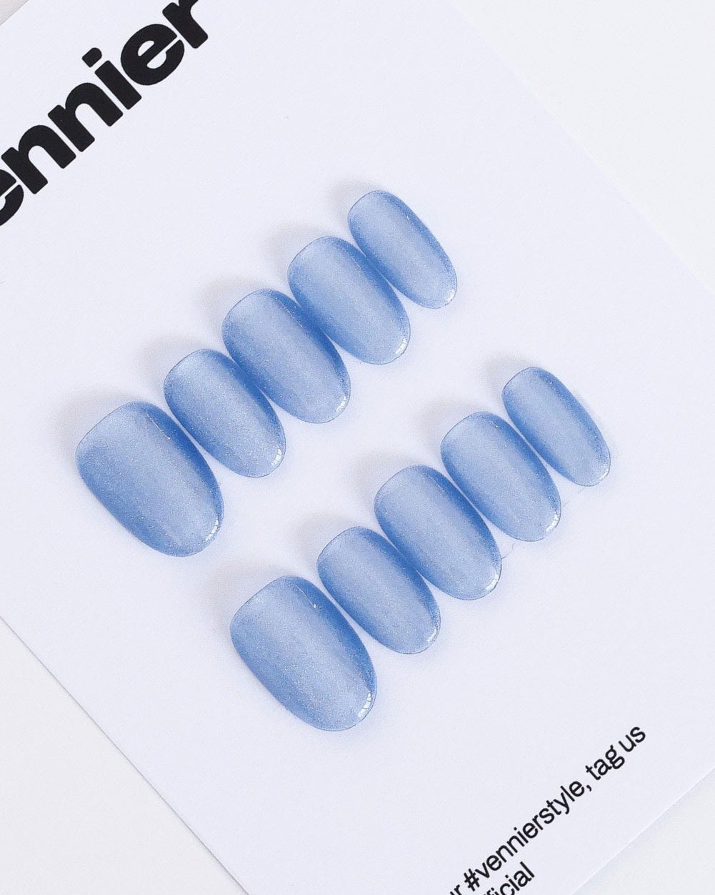 Blue Mirage Cat Eye Press Ons