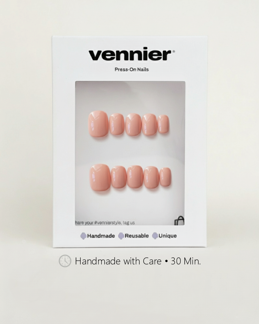 Peachy Glow Press Ons