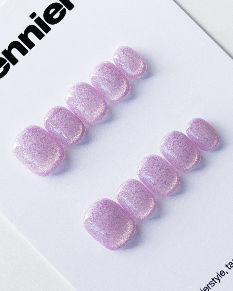 Grape Cat Eye Press Ons