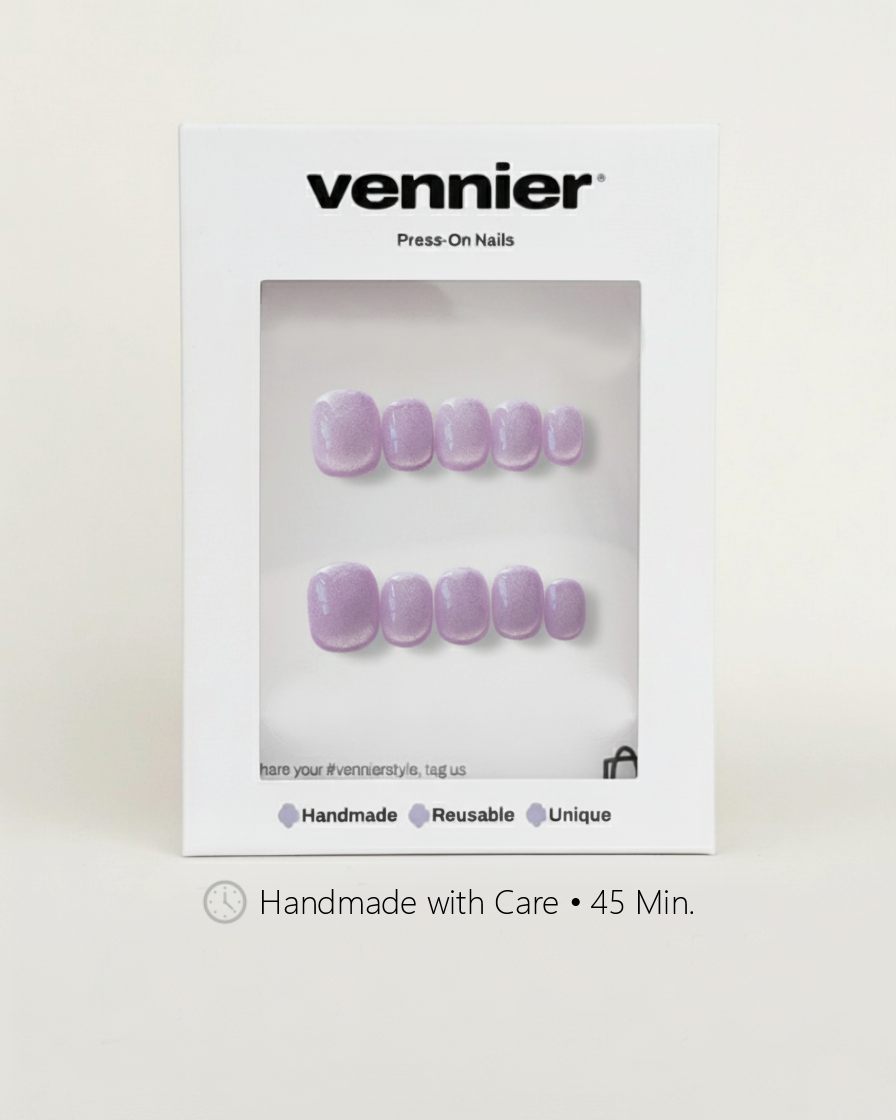 Grape Cat Eye Press Ons