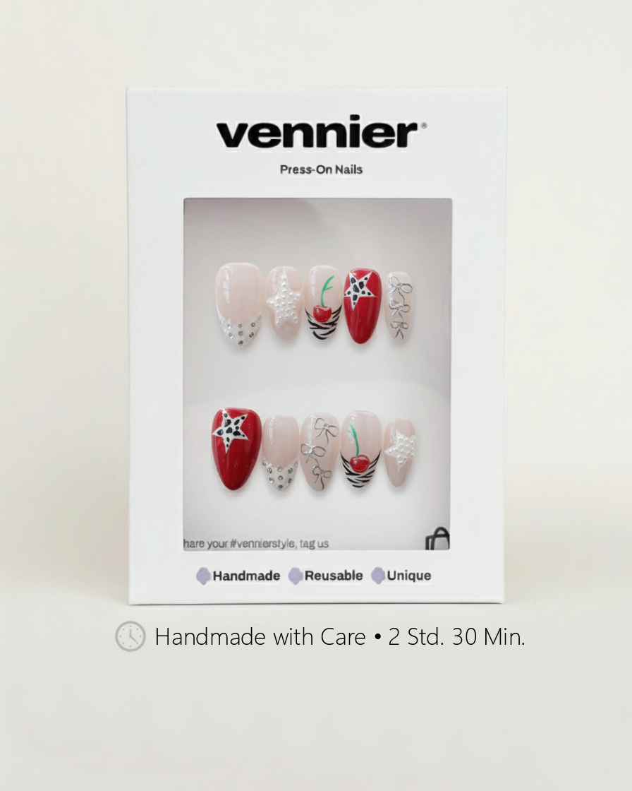 Cherry Crush 3D Press Ons