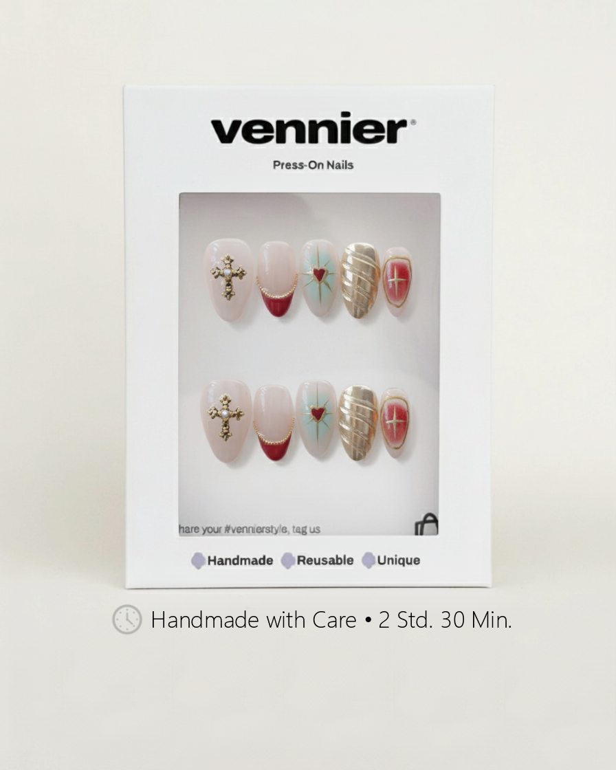 Golden Veil 3D Press Ons