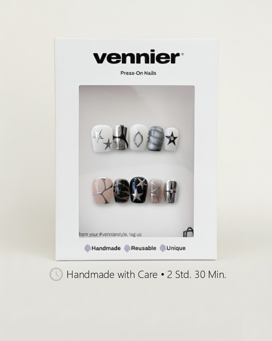 Steel Star 3D Press Ons