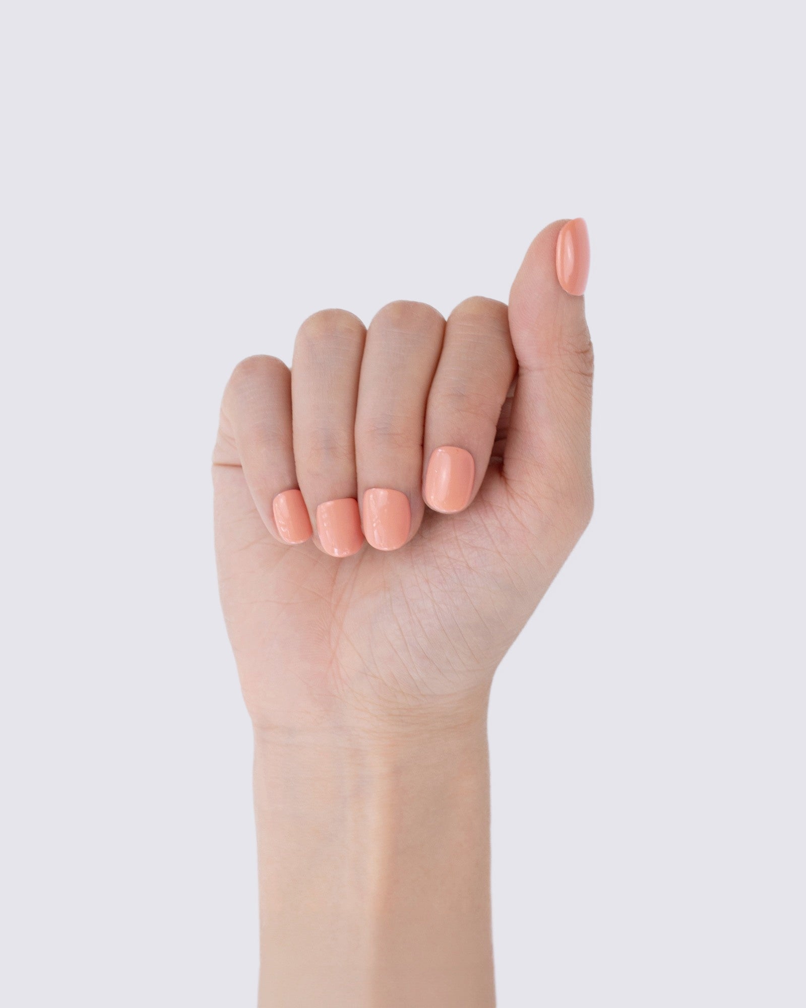 Peachy Glow Press Ons