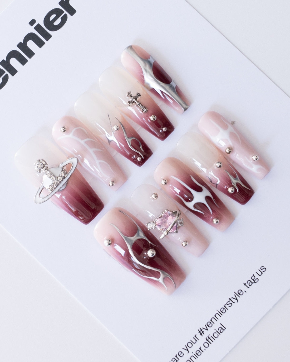 Venus Flame 3D Press Ons