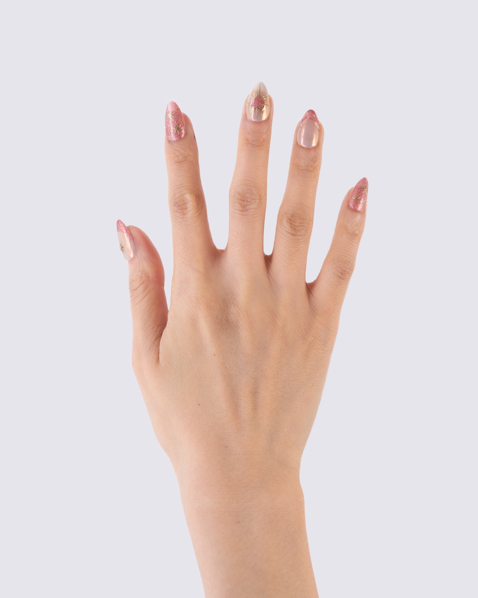 Rose Galaxy 3D Press Ons