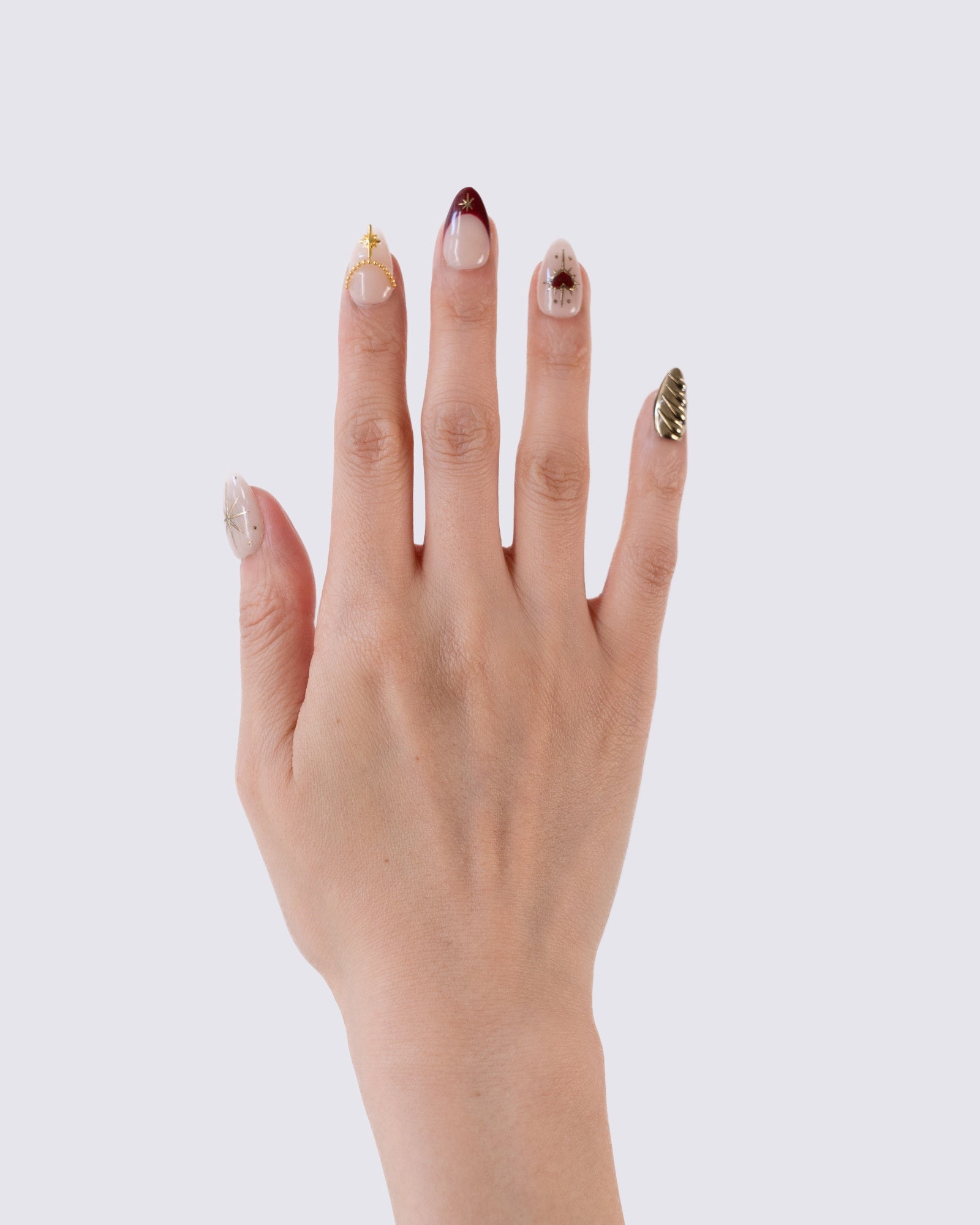 Royal Heart 3D Press Ons