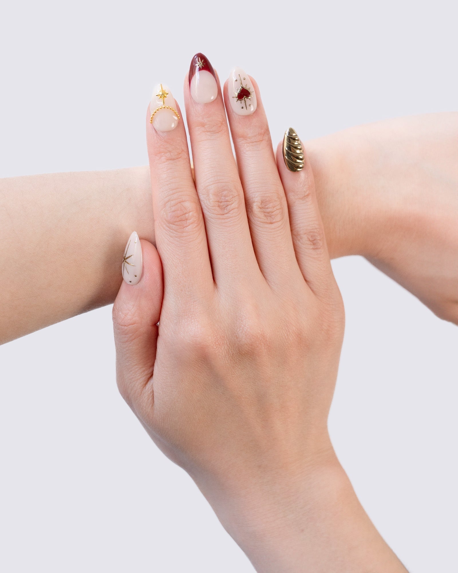 Royal Heart 3D Press Ons