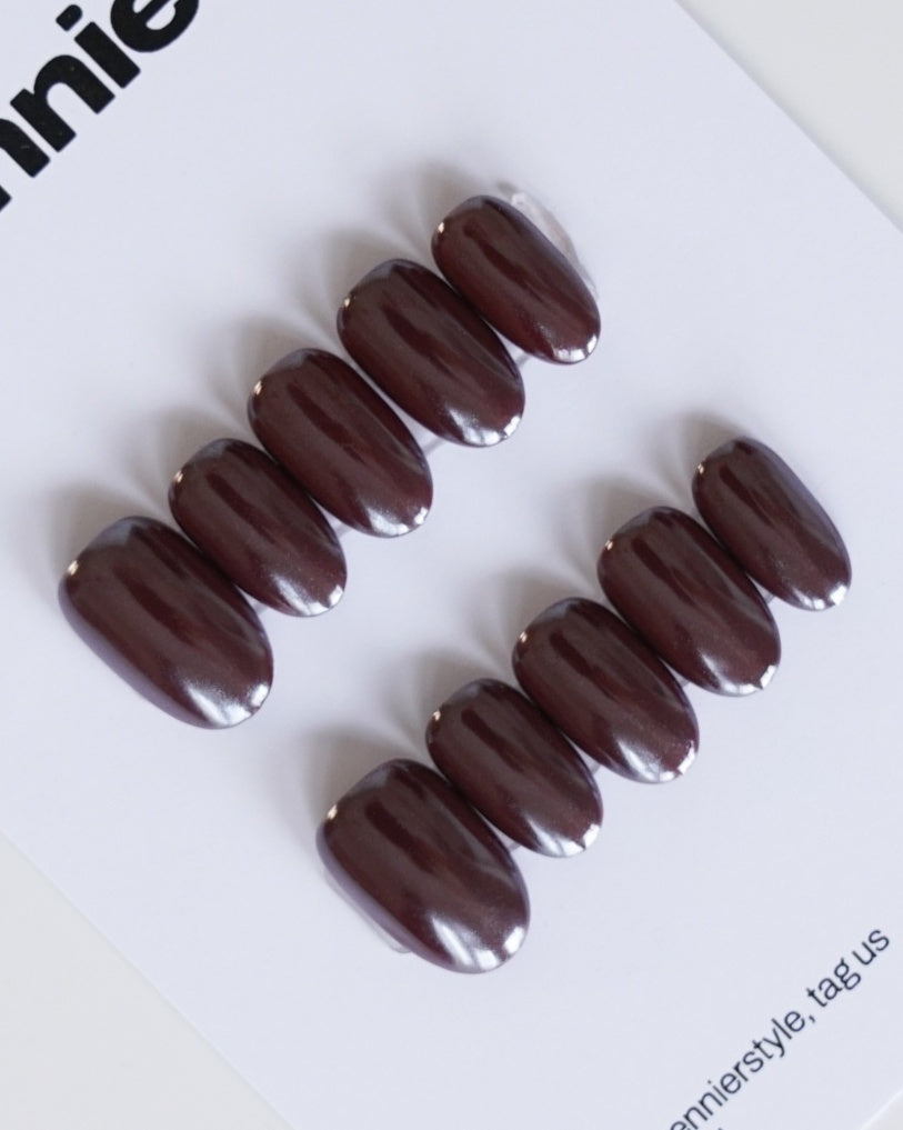 Espresso Chrome Press Ons