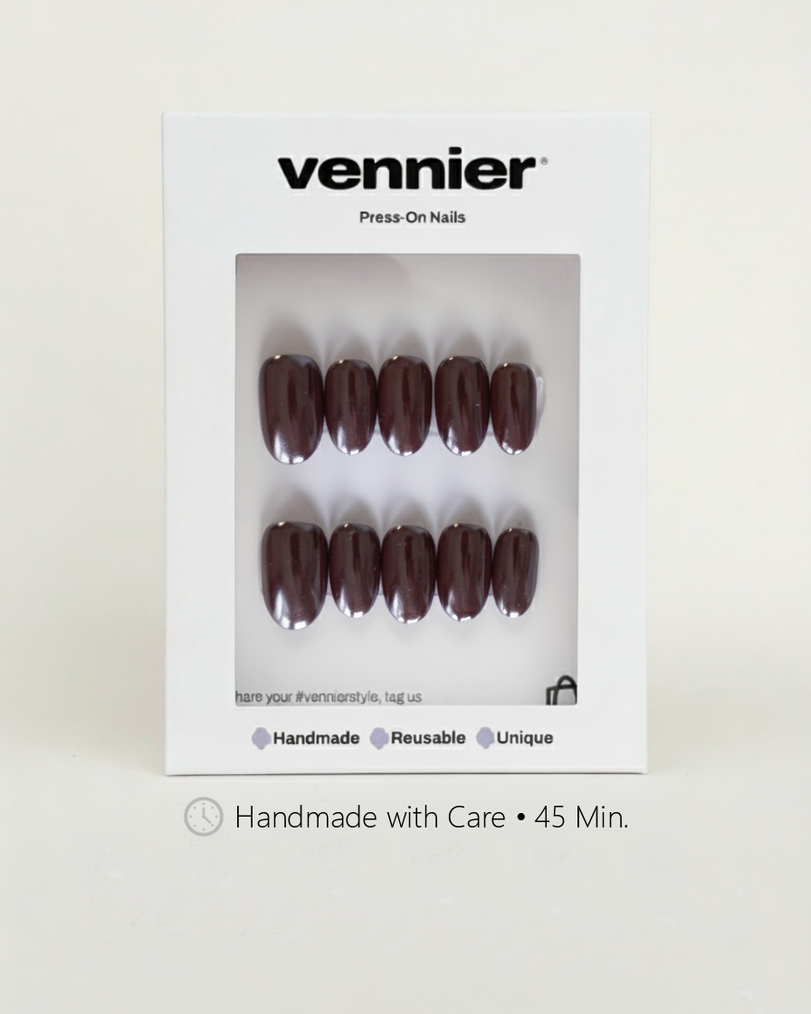 Espresso Chrome Press Ons