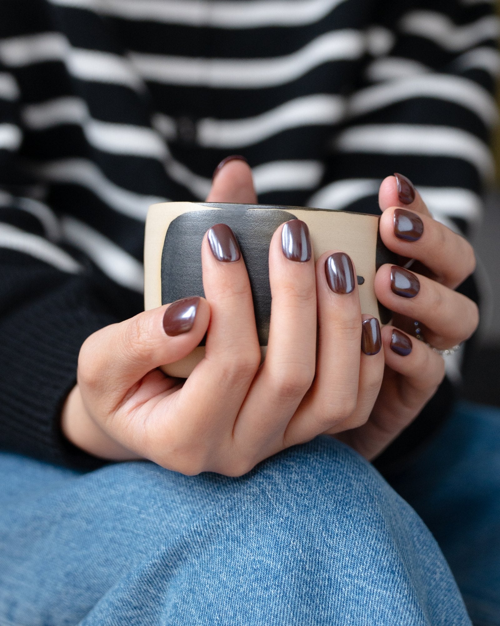 Espresso Chrome Press Ons