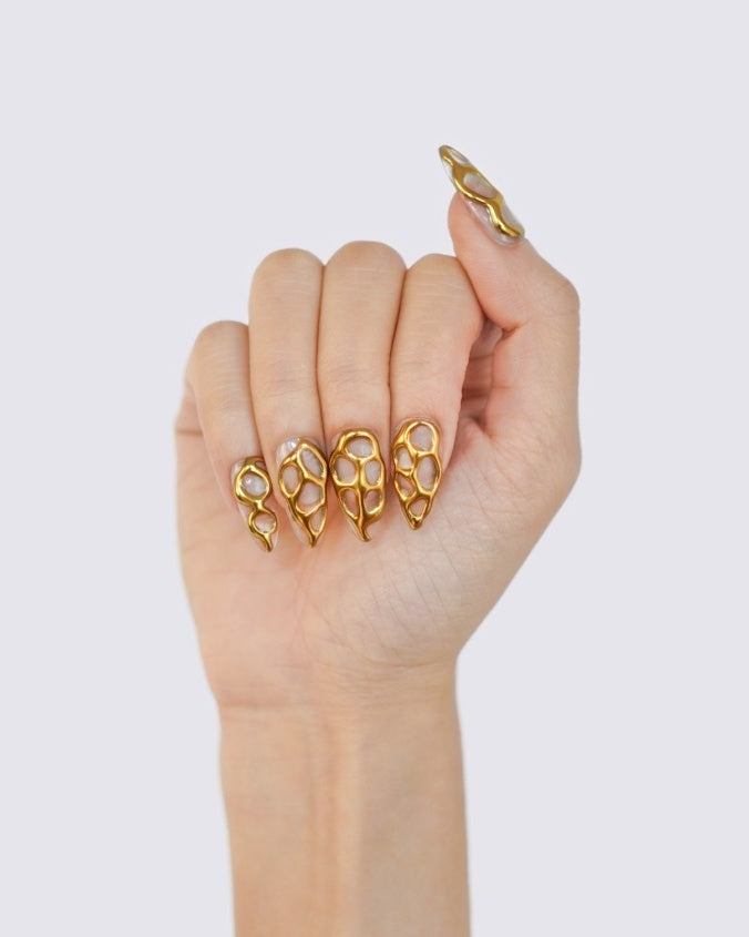 Liquid Gold 3D Press Ons