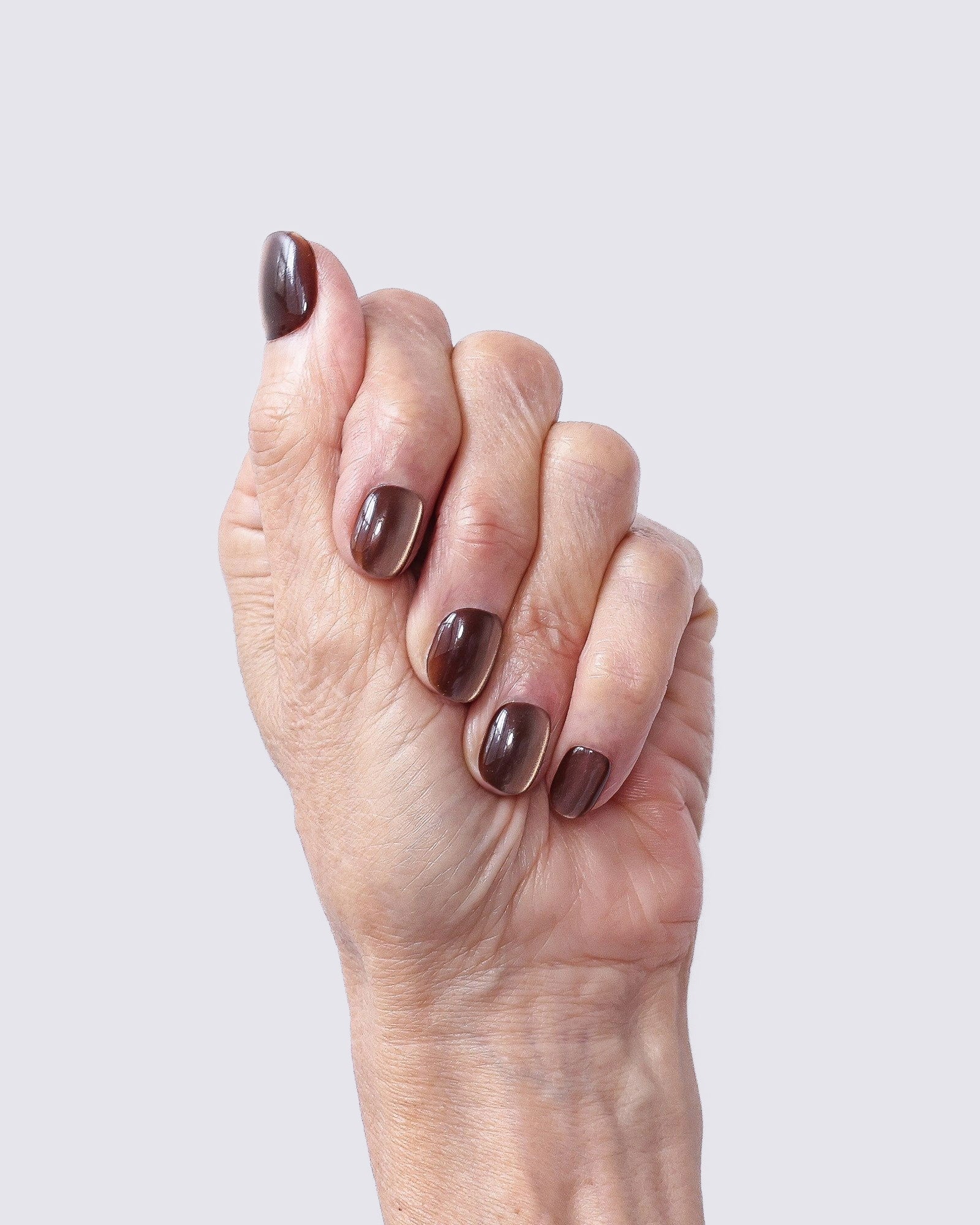 Golden Tea Cat Eye Press Ons