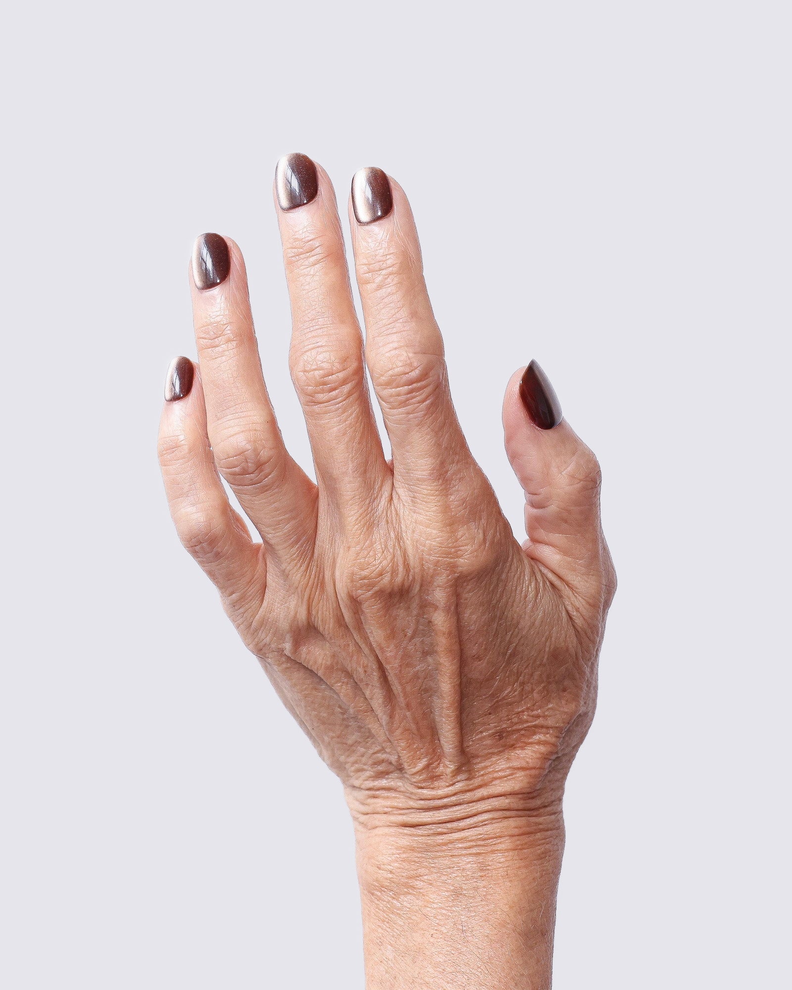 Golden Tea Cat Eye Press Ons