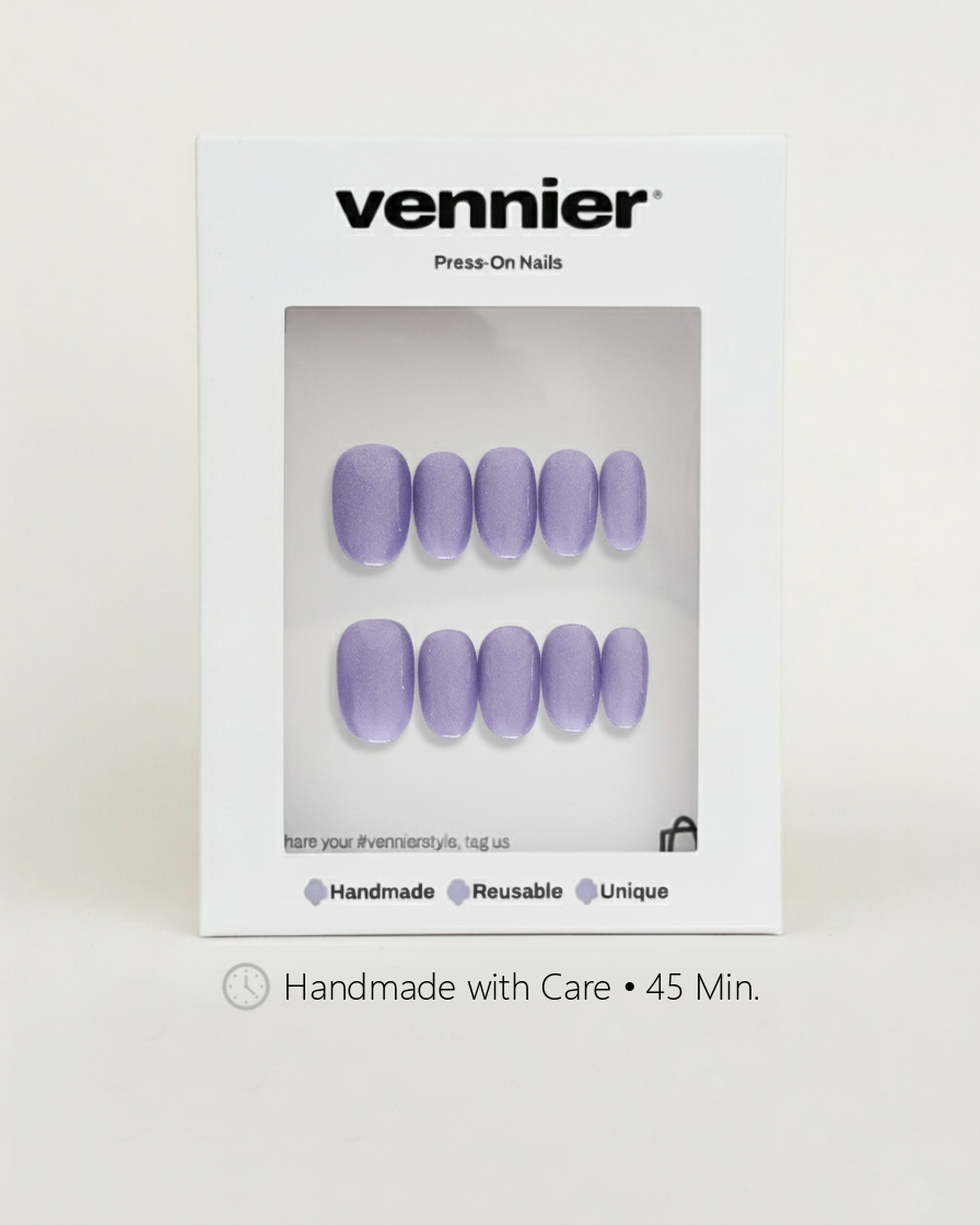 Lilac Cat Eye Press Ons