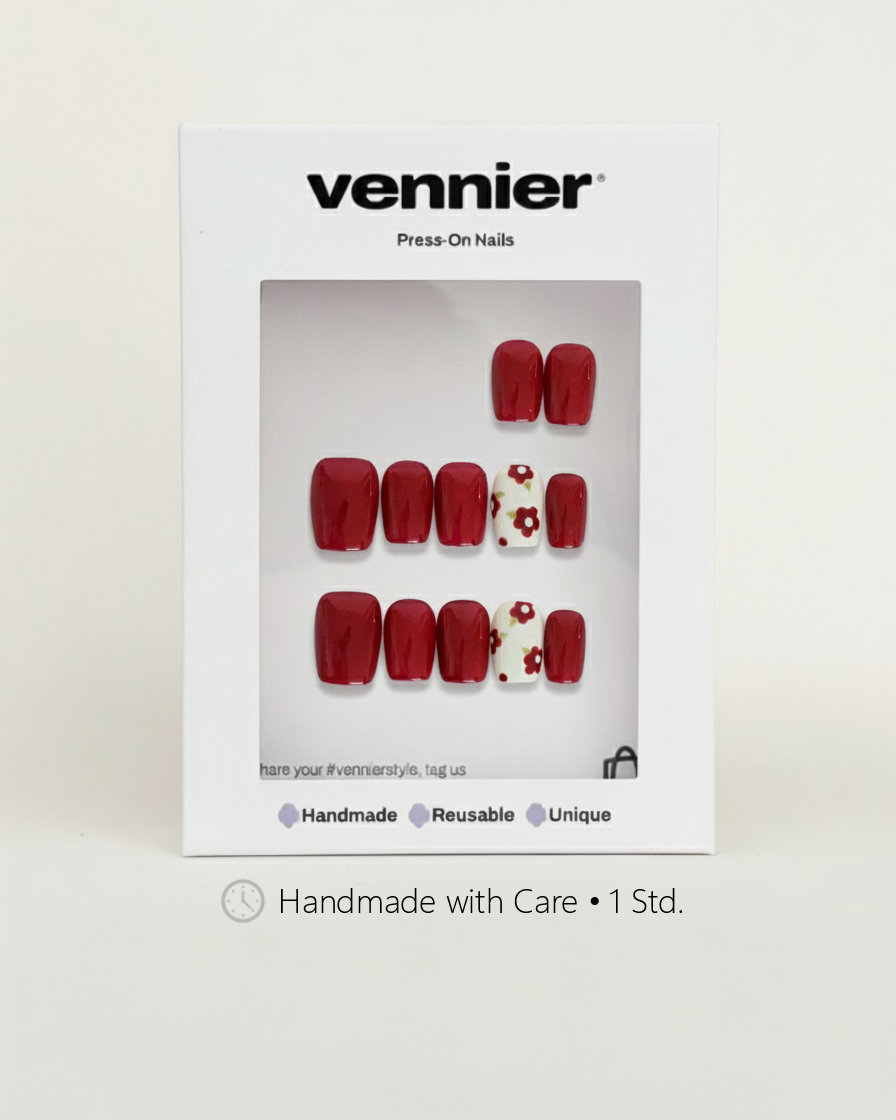 Ruby Charm Press Ons