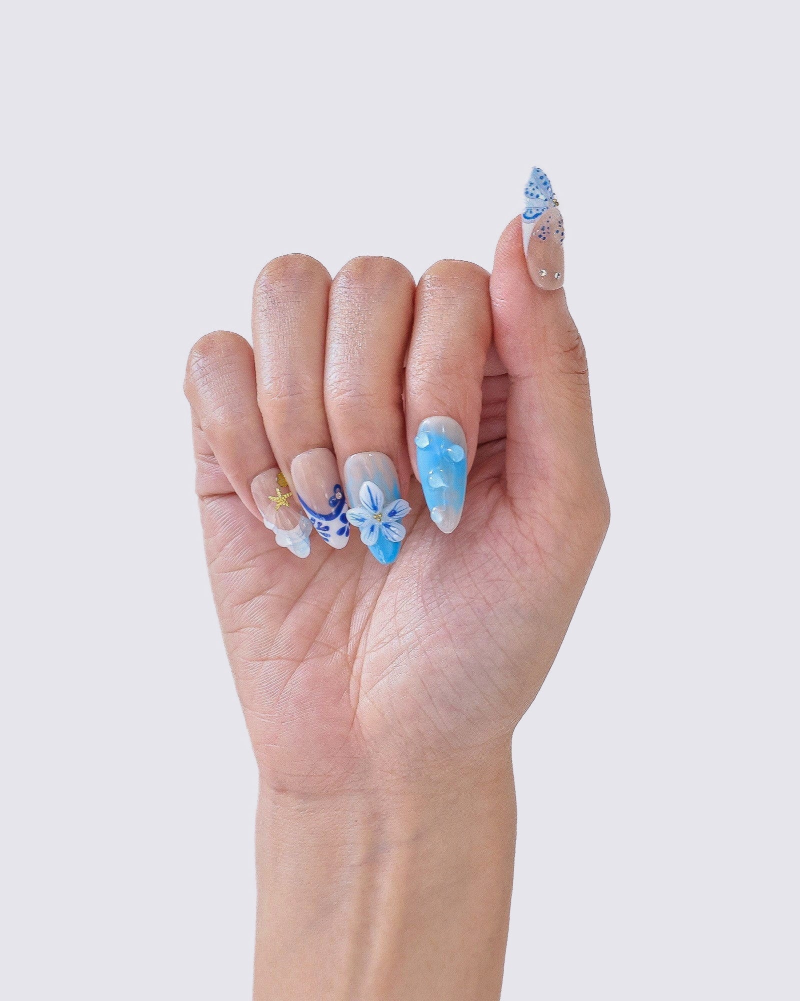 Seaside Serenity 3D Press Ons