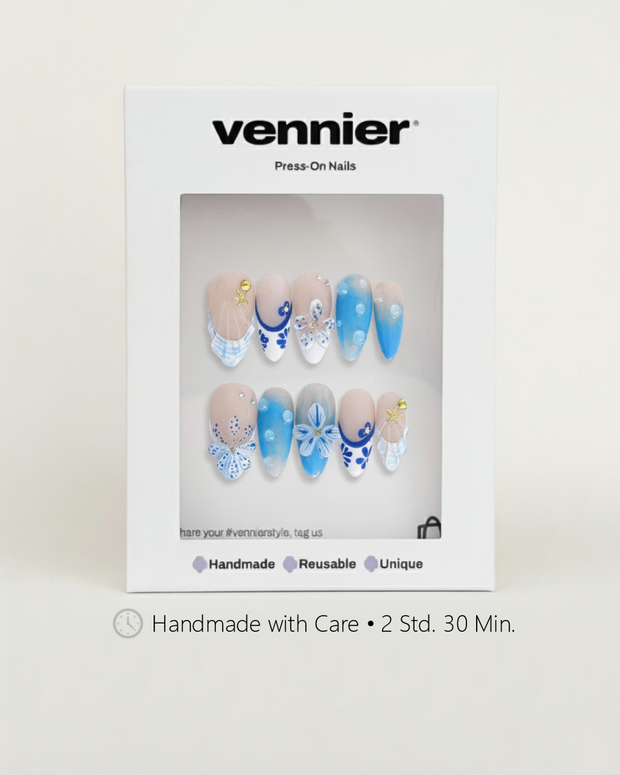 Seaside Serenity 3D Press Ons