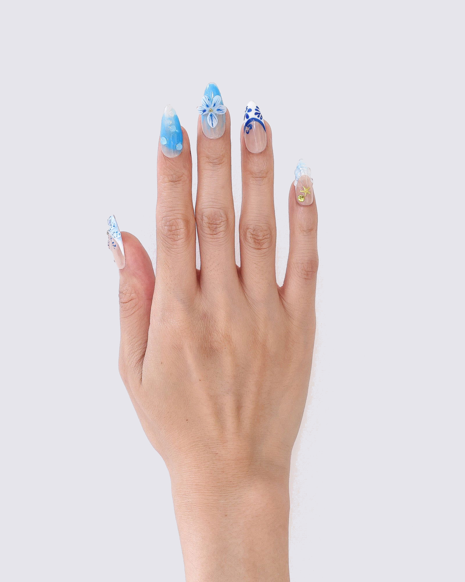 Seaside Serenity 3D Press Ons