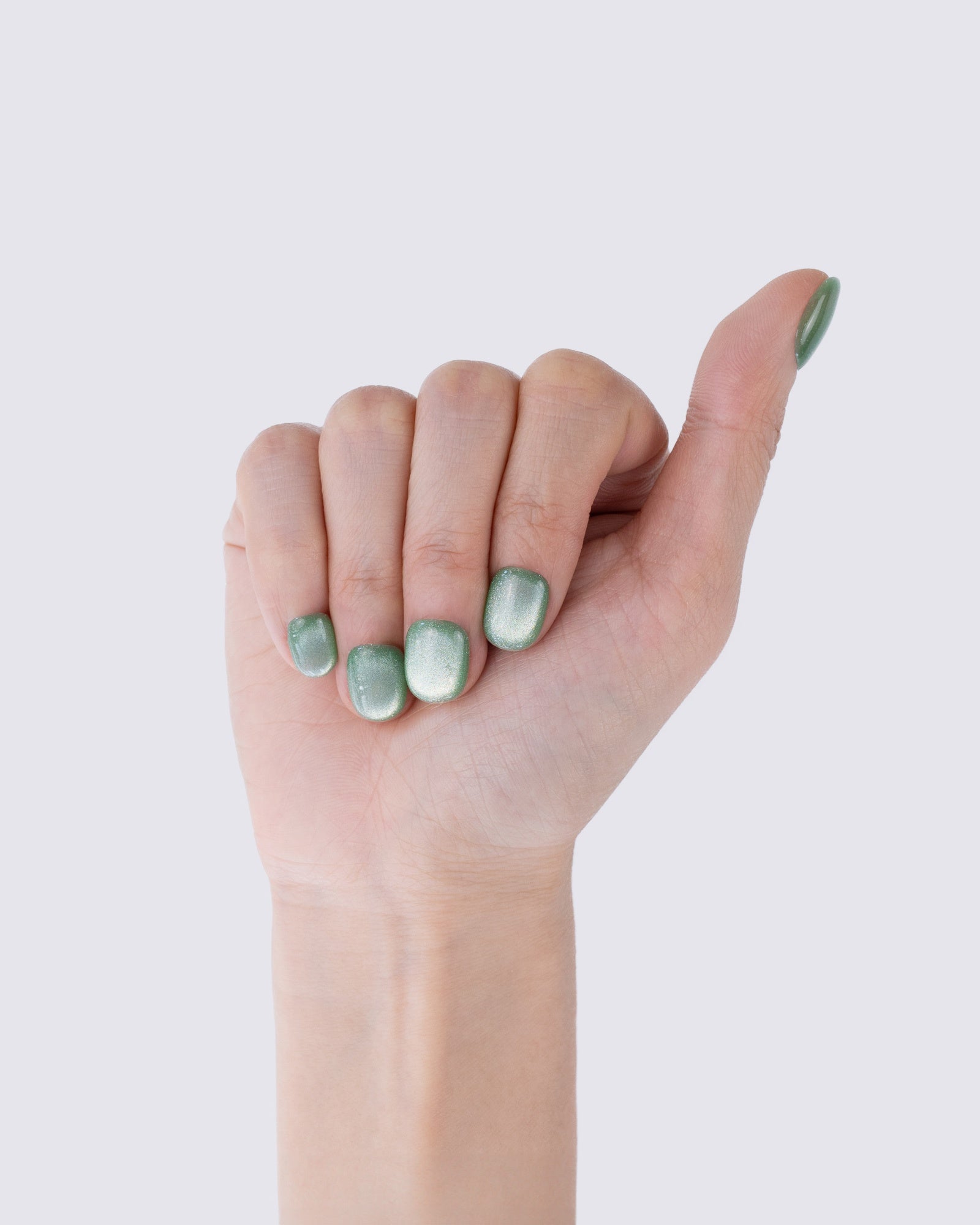 Mint Cat Eye Press Ons