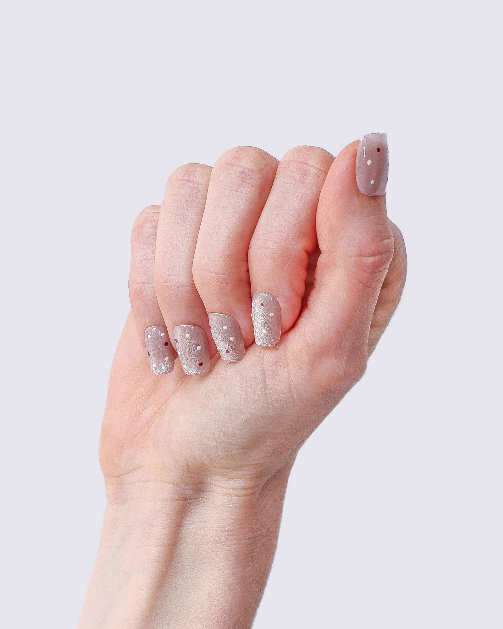 Soft Confetti Cat Eye Press Ons