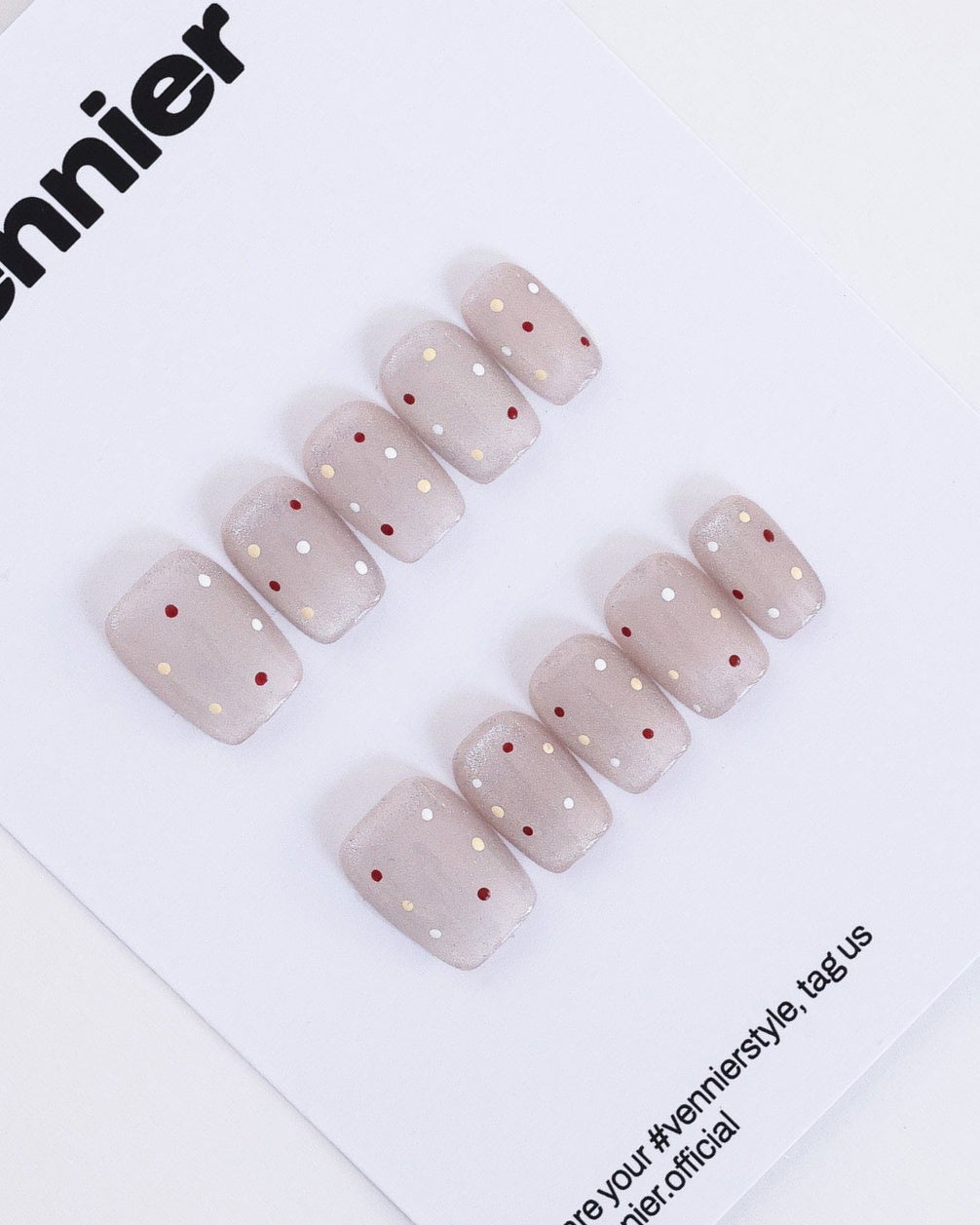 Soft Confetti Cat Eye Press Ons