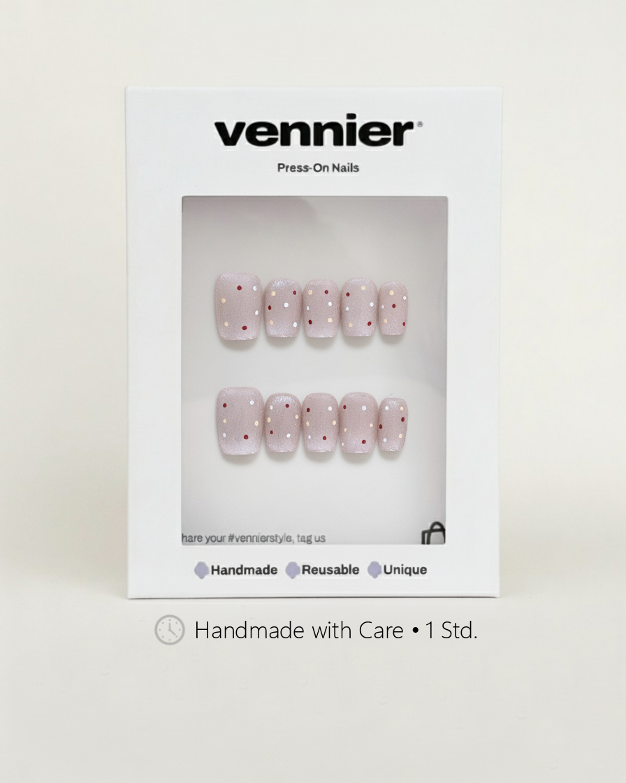 Soft Confetti Cat Eye Press Ons