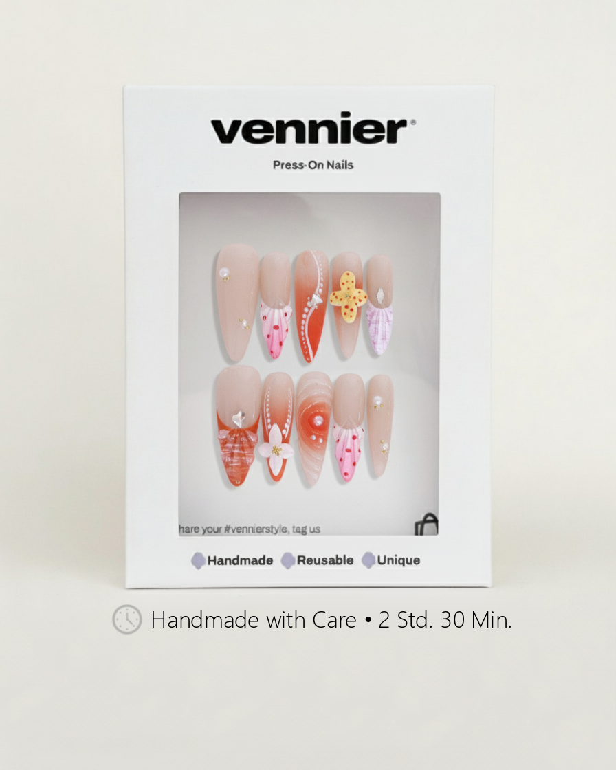 Tropical Bloom 3D Press Ons