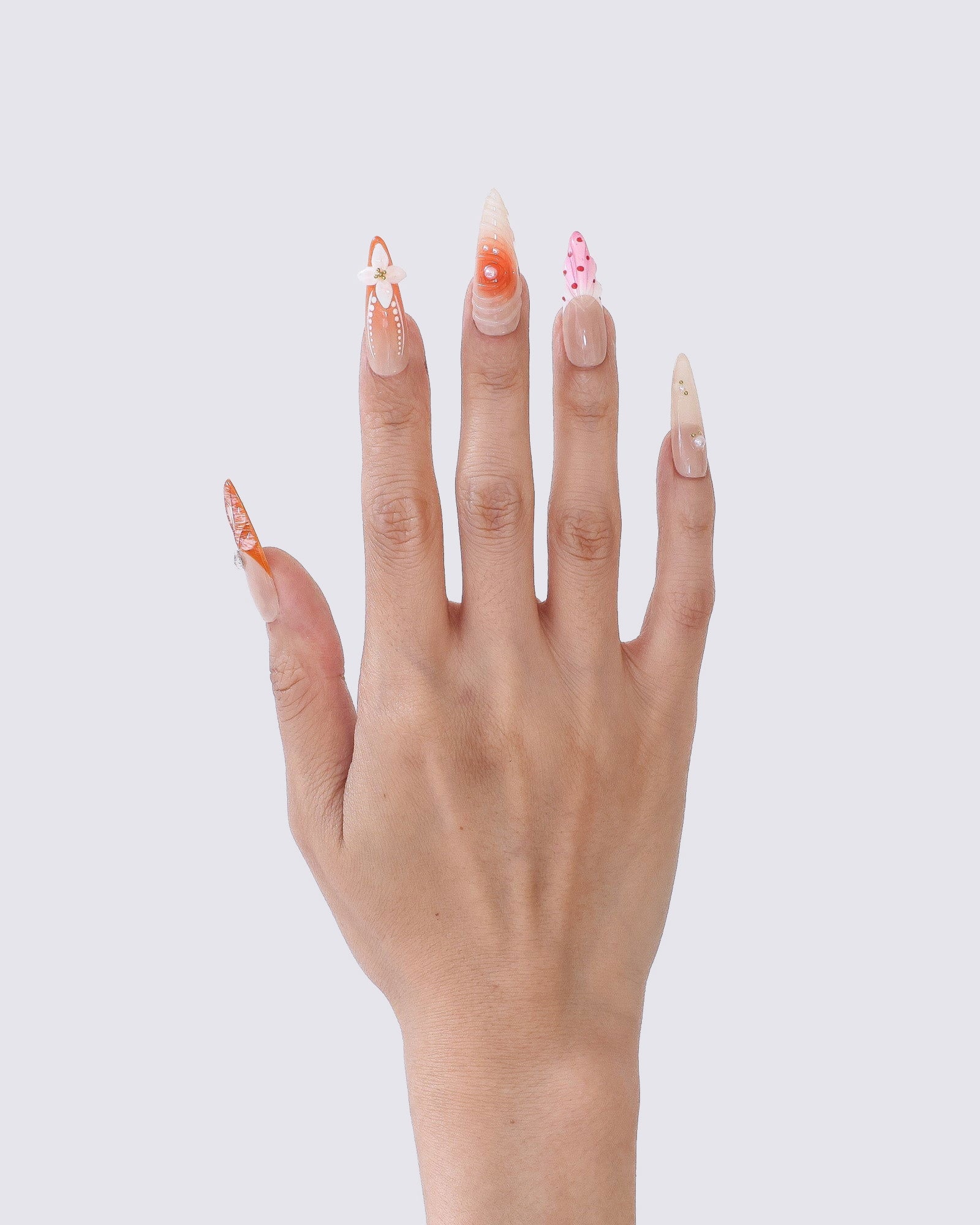 Tropical Bloom 3D Press Ons