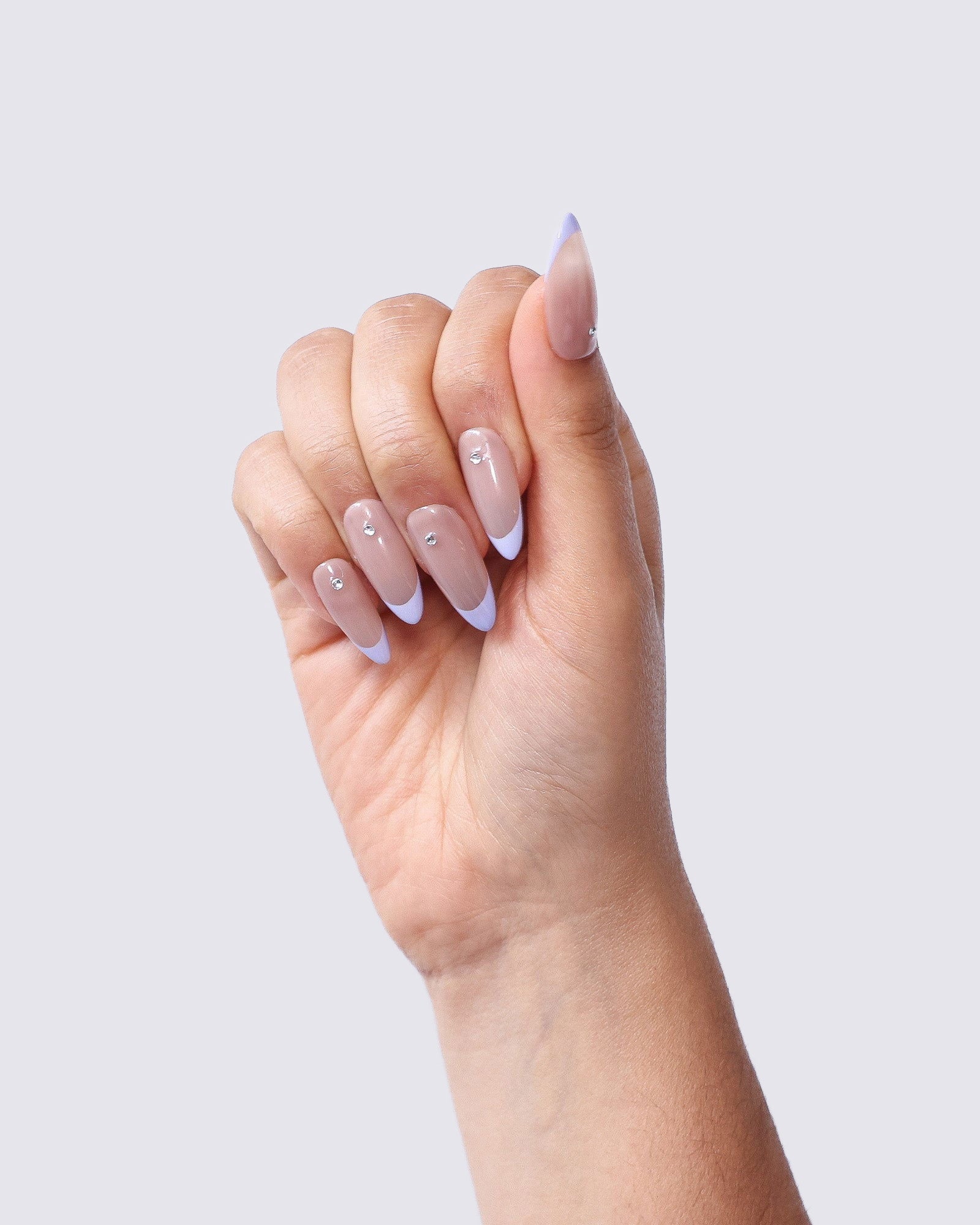 Violet Glimmer Press Ons