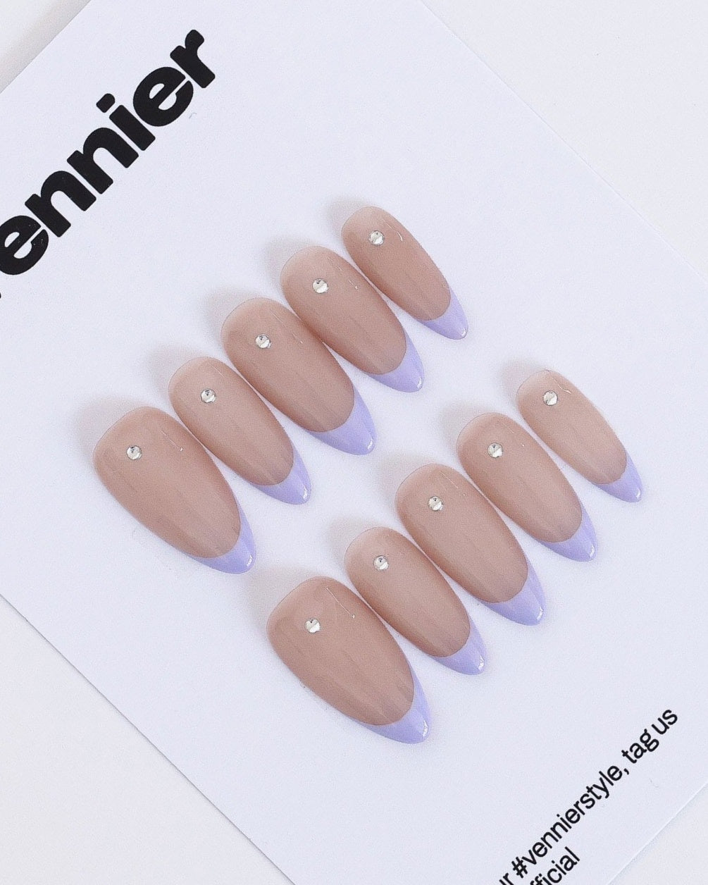 Violet Glimmer Press Ons