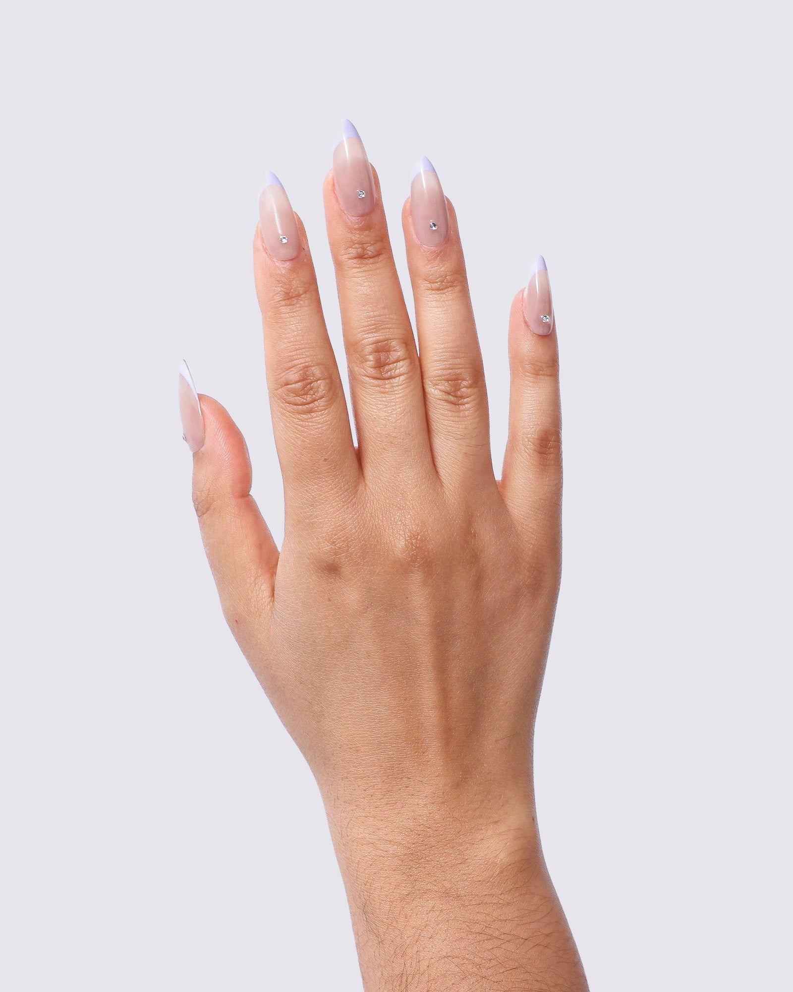 Violet Glimmer Press Ons