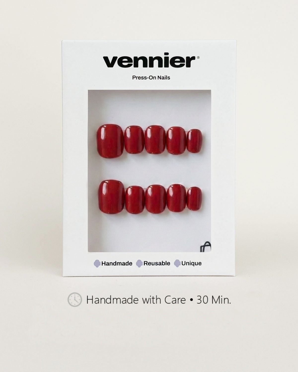 Cherry Red Press Ons