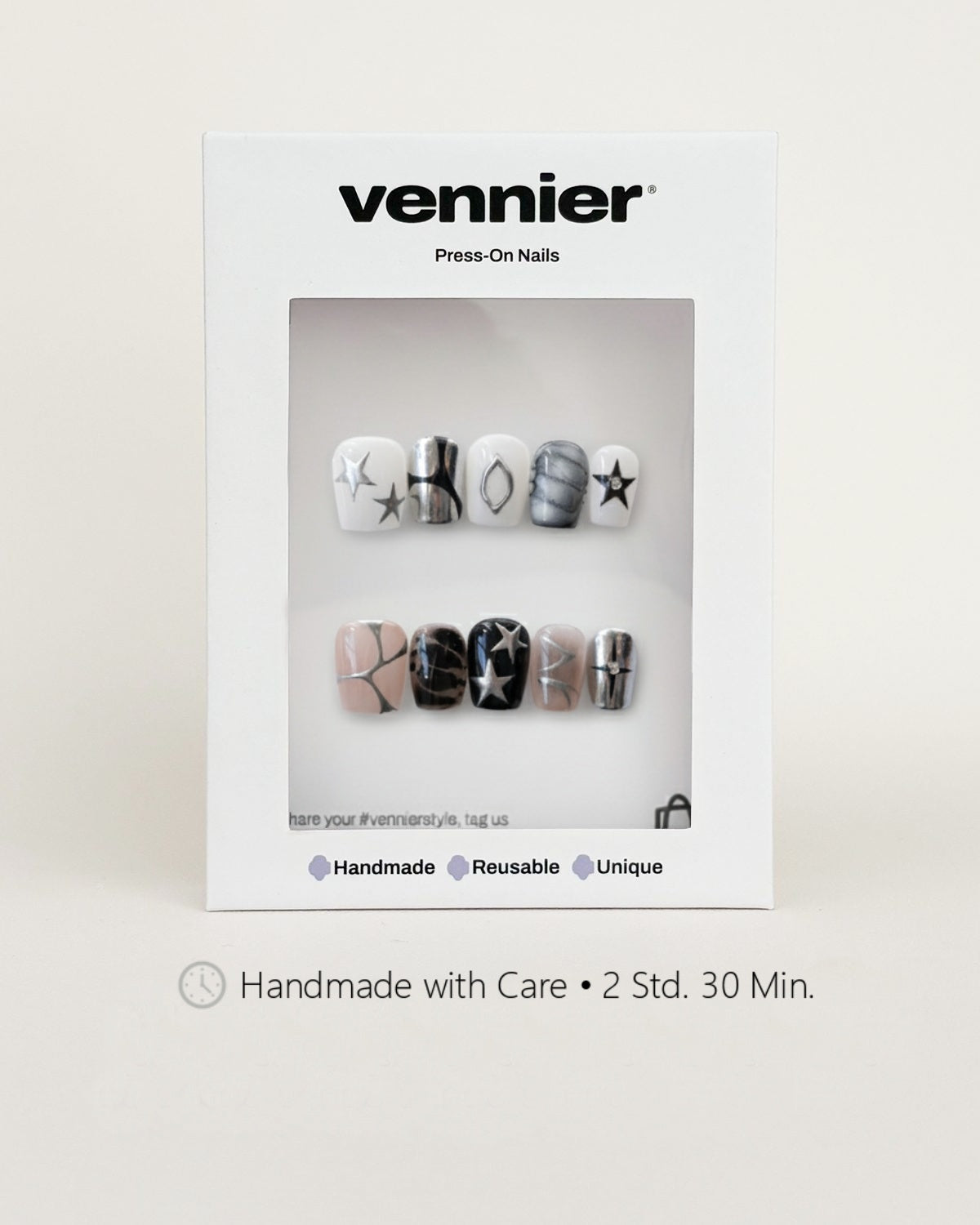 Steel Star 3D Press Ons