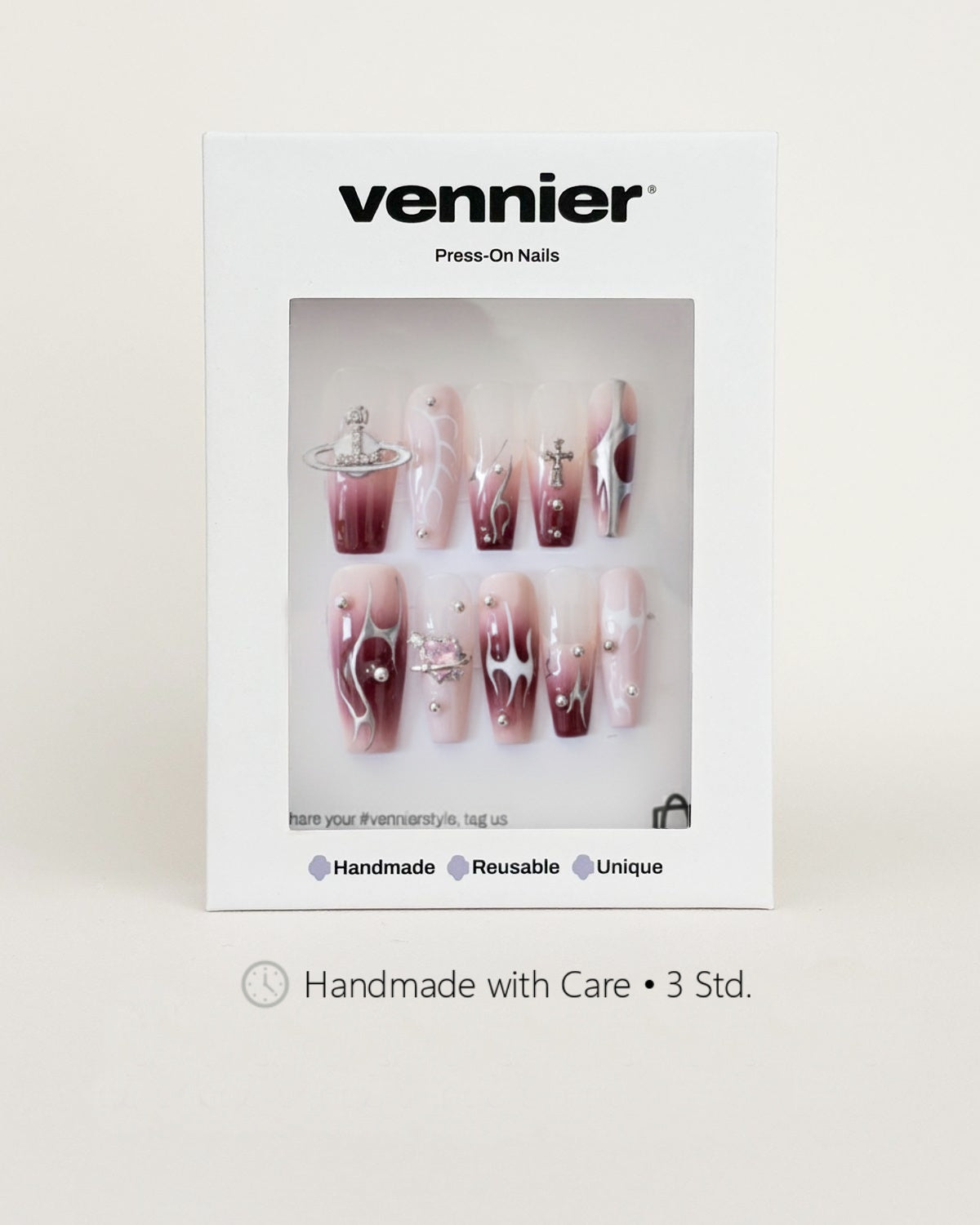 Venus Flame 3D Press Ons