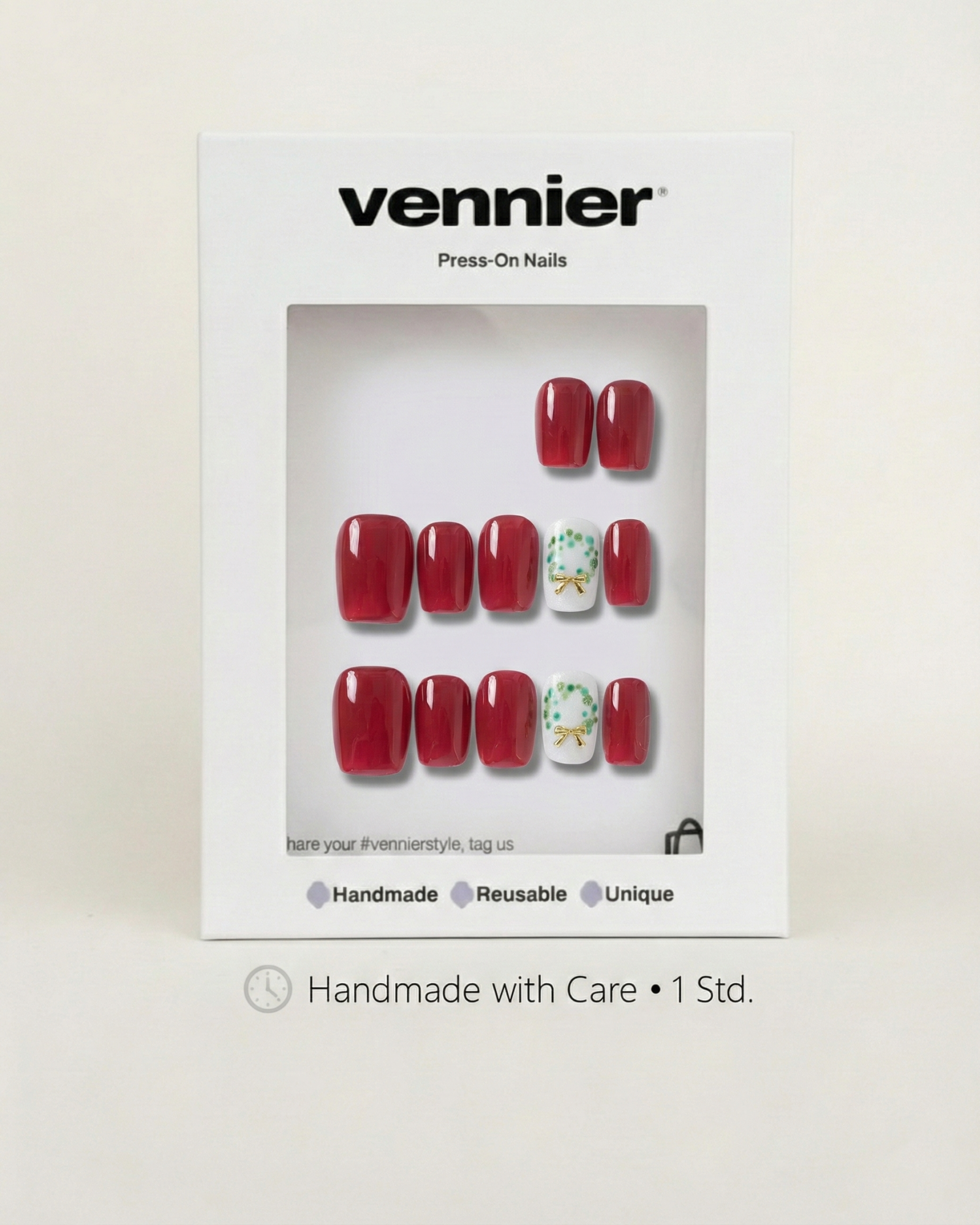 Jingle Wreath Press Ons