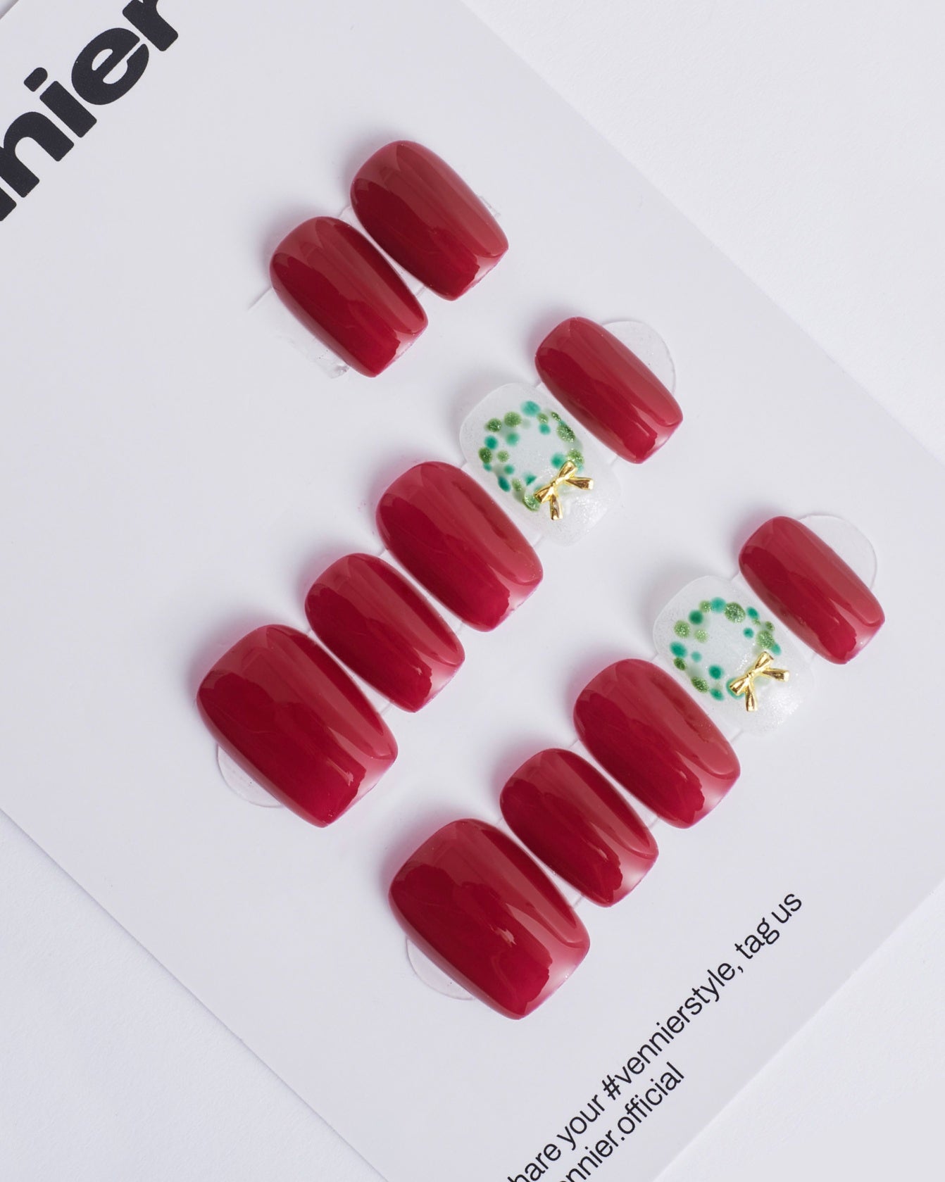 Jingle Wreath Press Ons