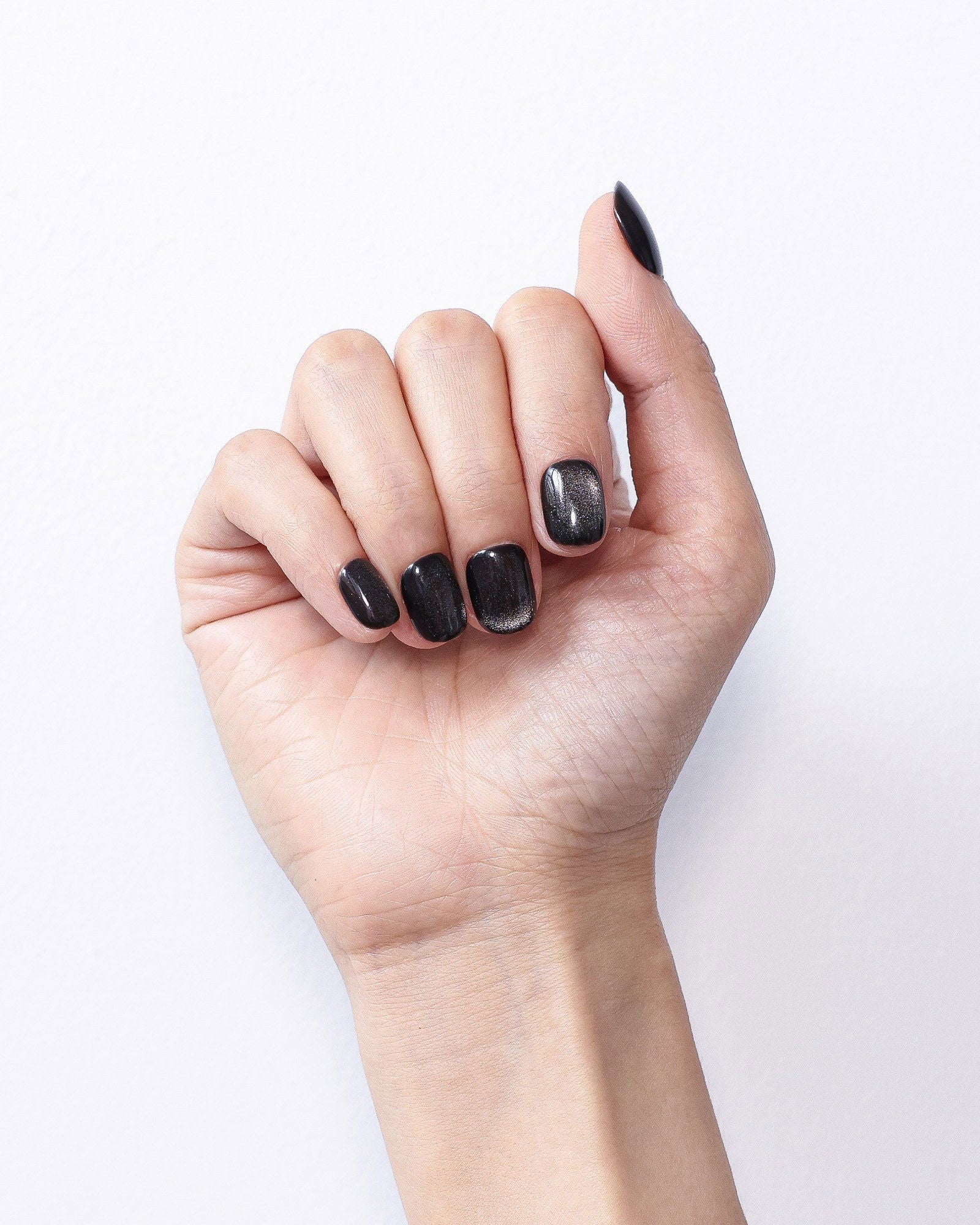 Black Nebula Cat Eye Press On - Vennier - 