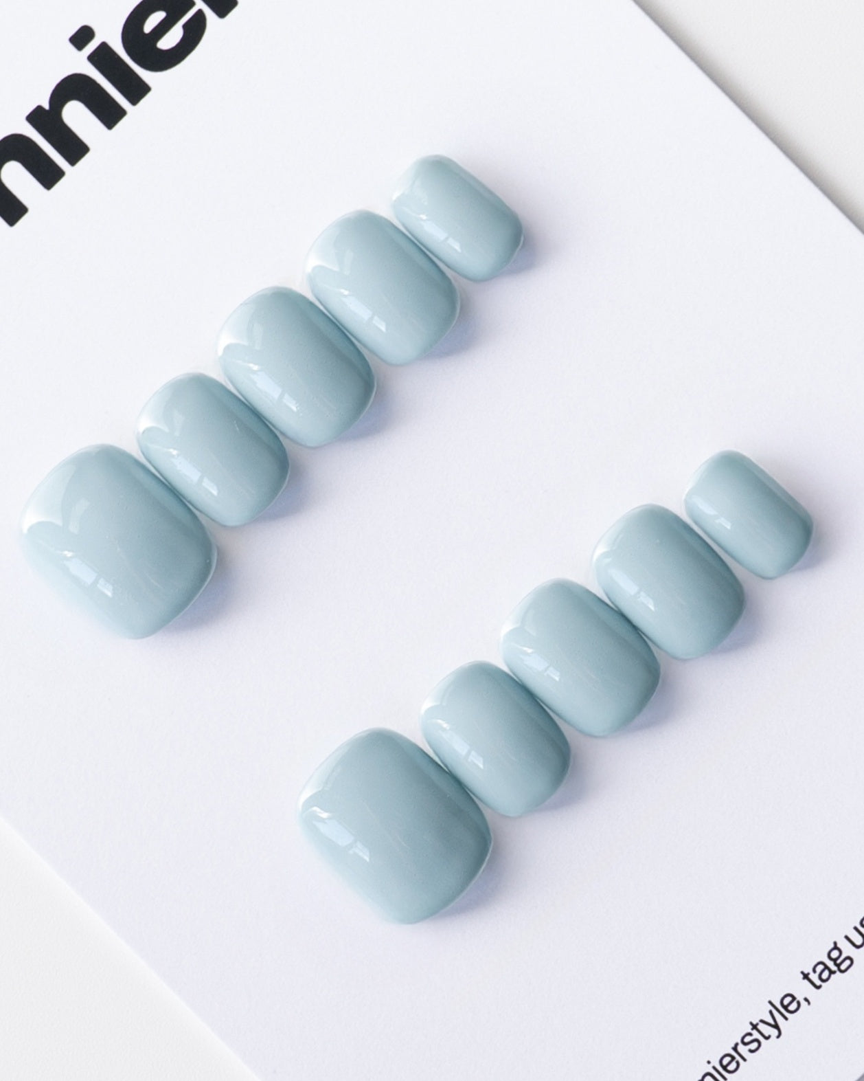 Cloud Blue Press Ons