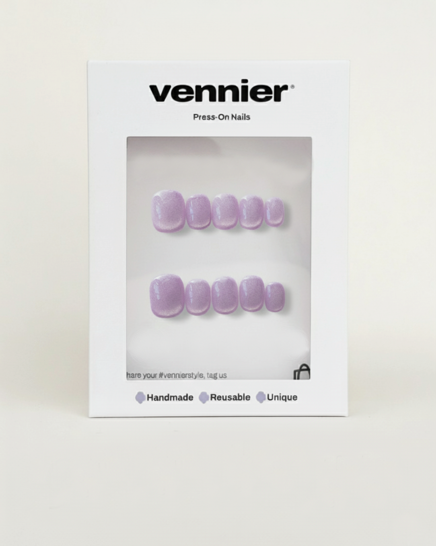 Grape Cat Eye Press Ons