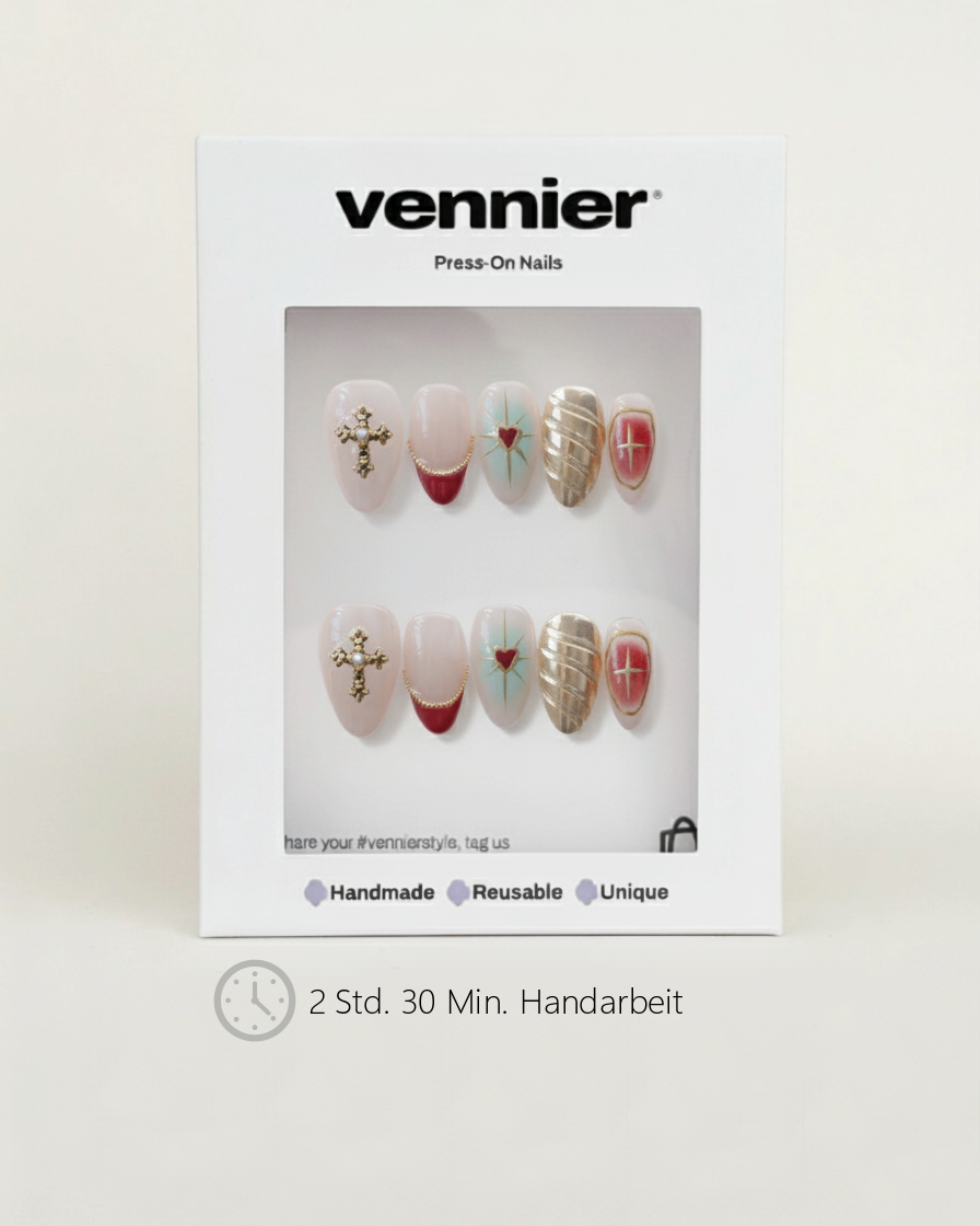 Golden Veil 3D Press Ons