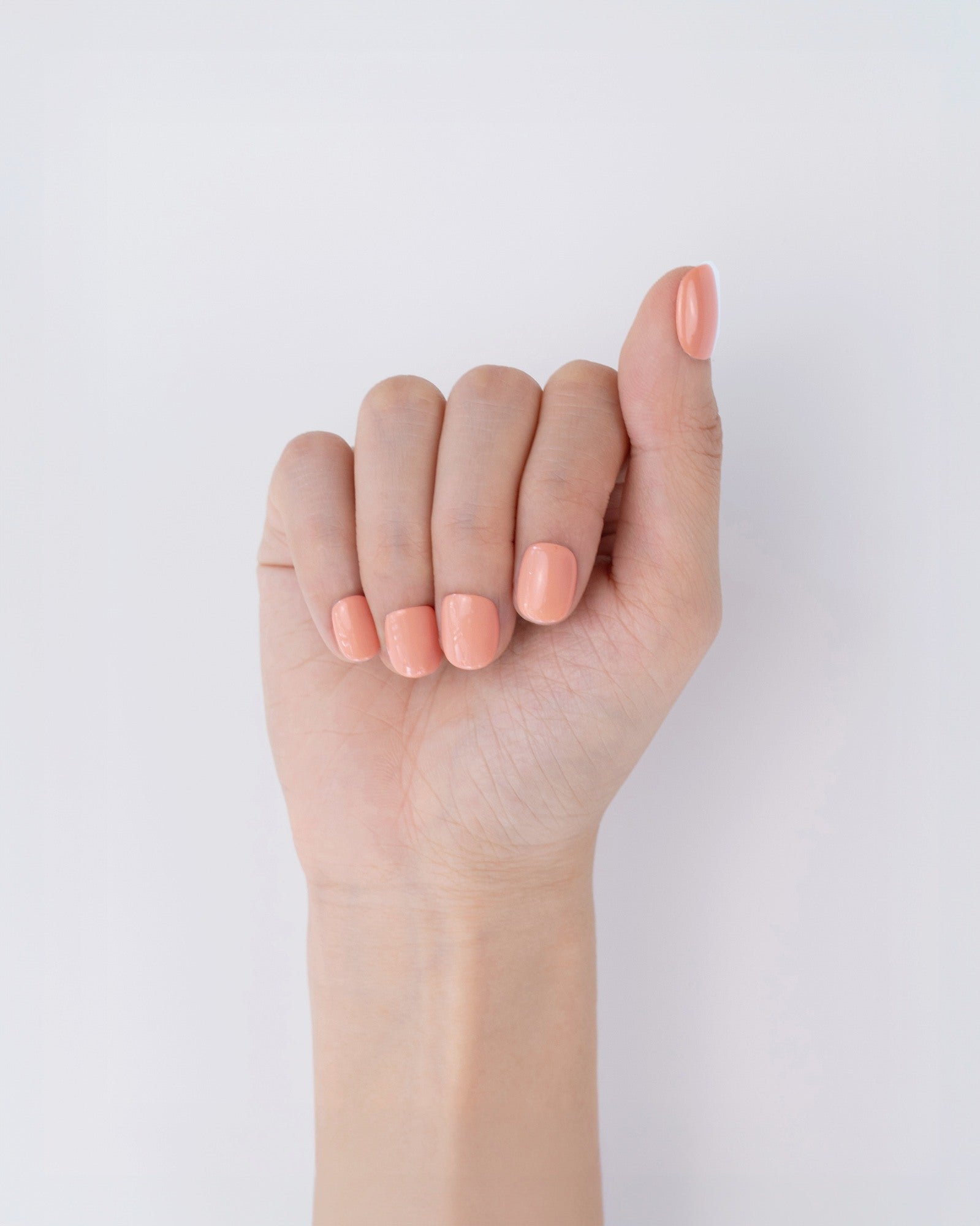 Peachy Glow Press Ons