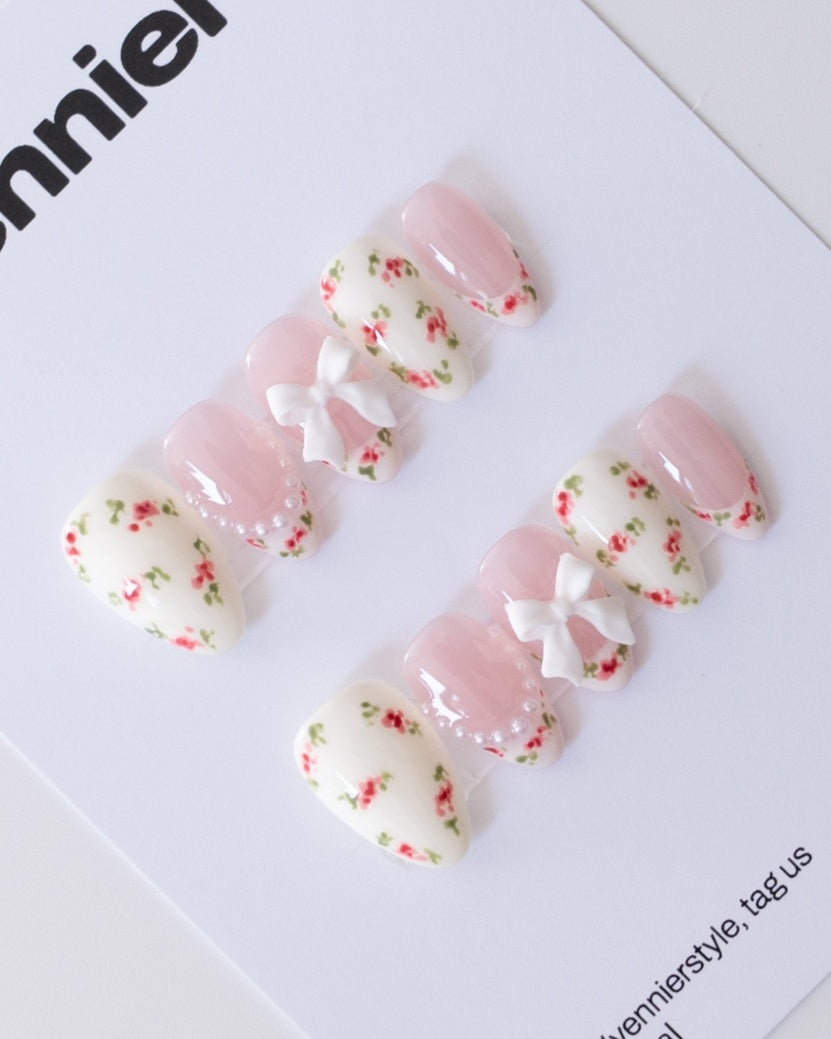 Roseblush 3D Press Ons