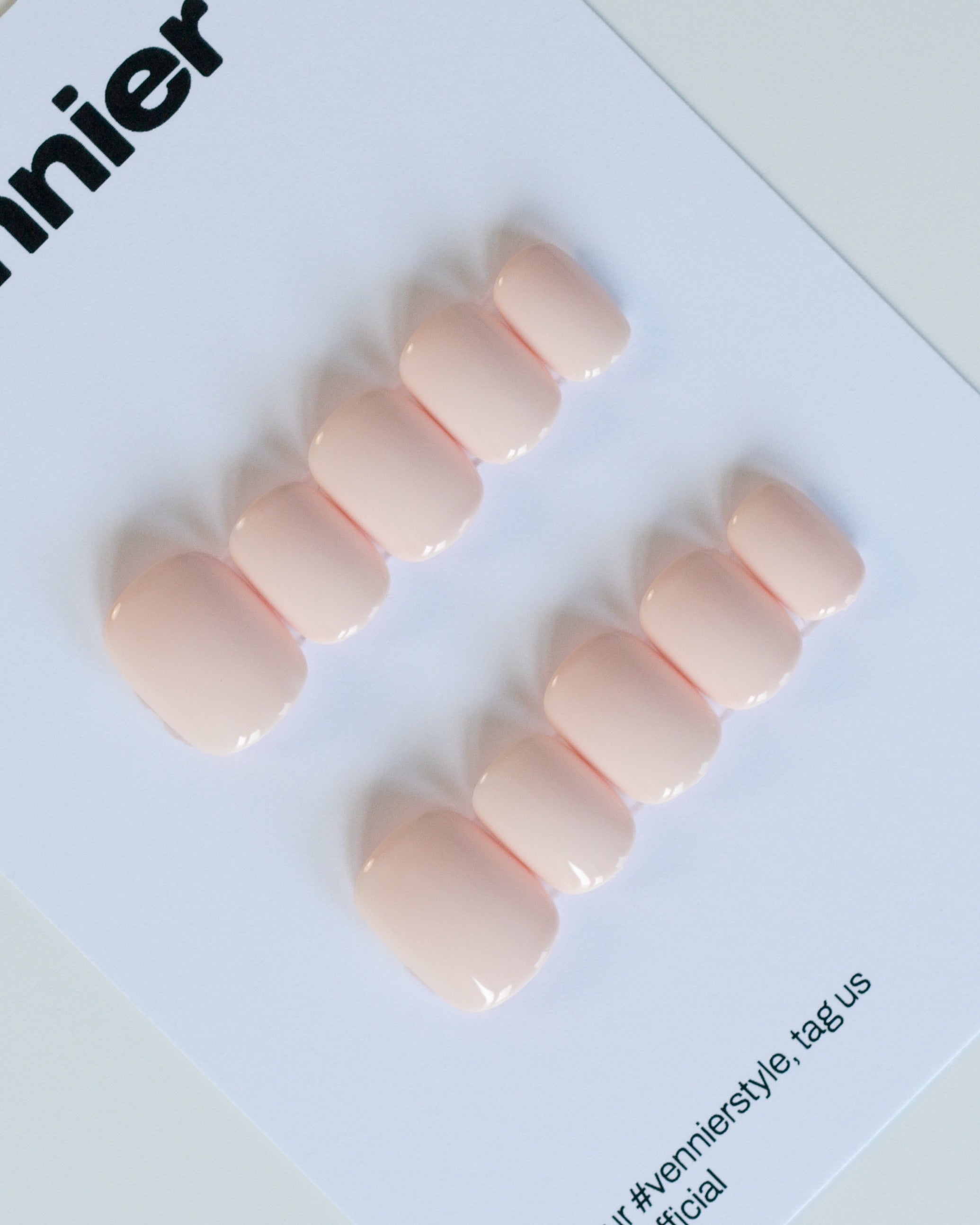 Cream Blush Press Ons