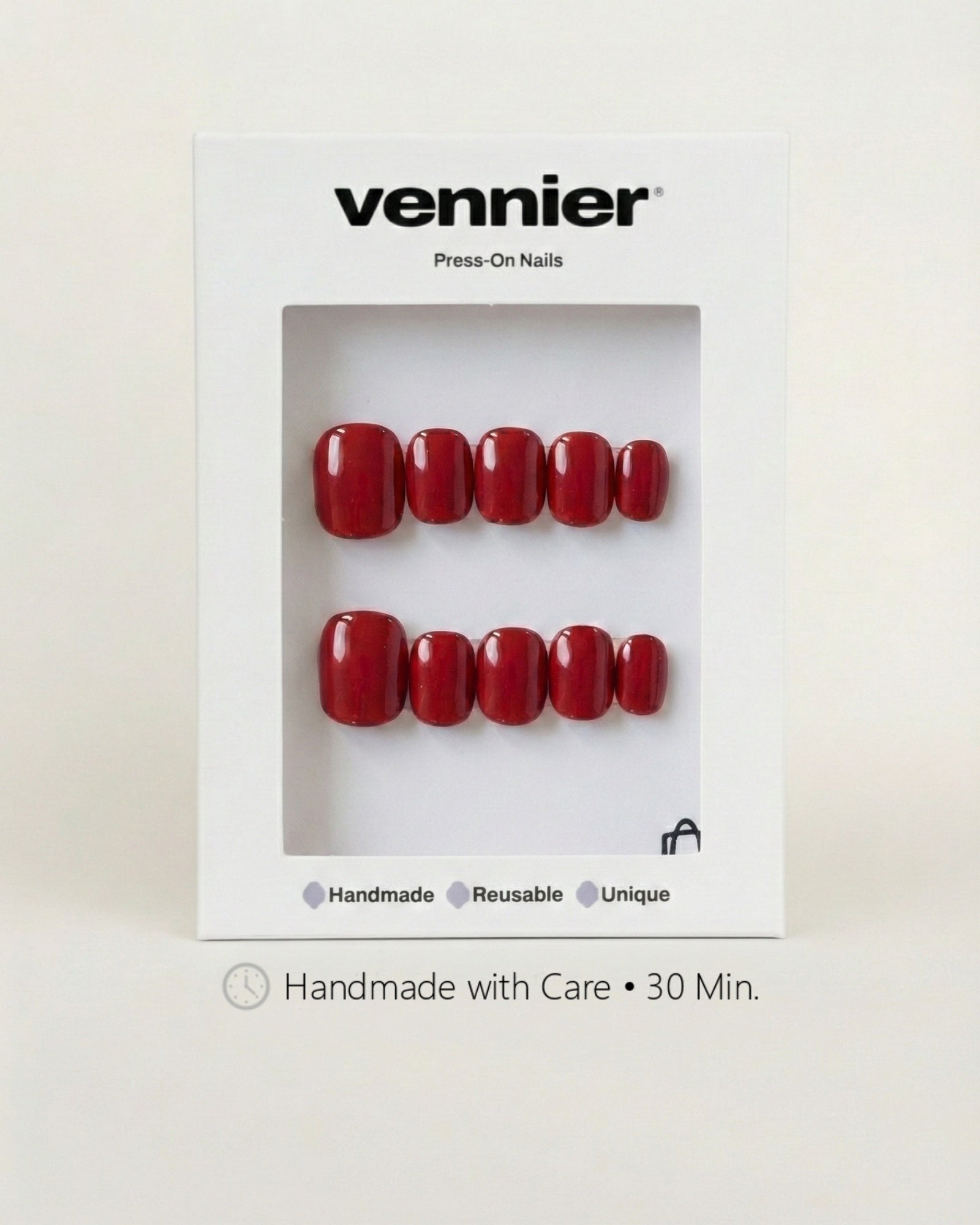 Cherry Red Press Ons