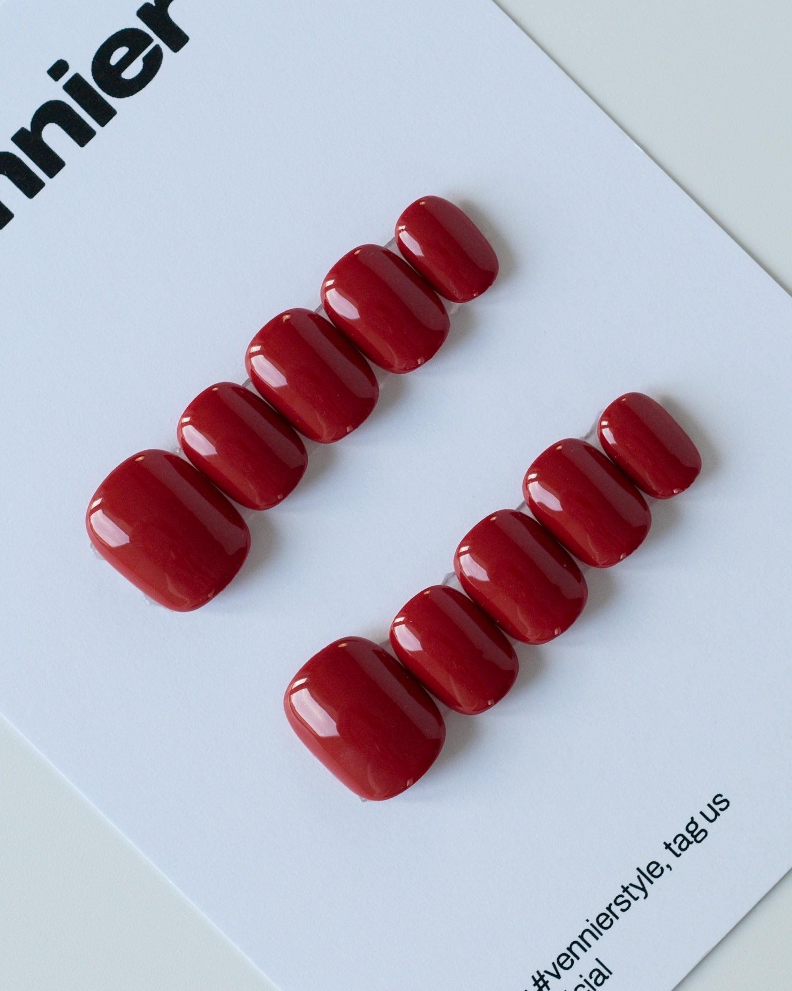 Cherry Red Press Ons